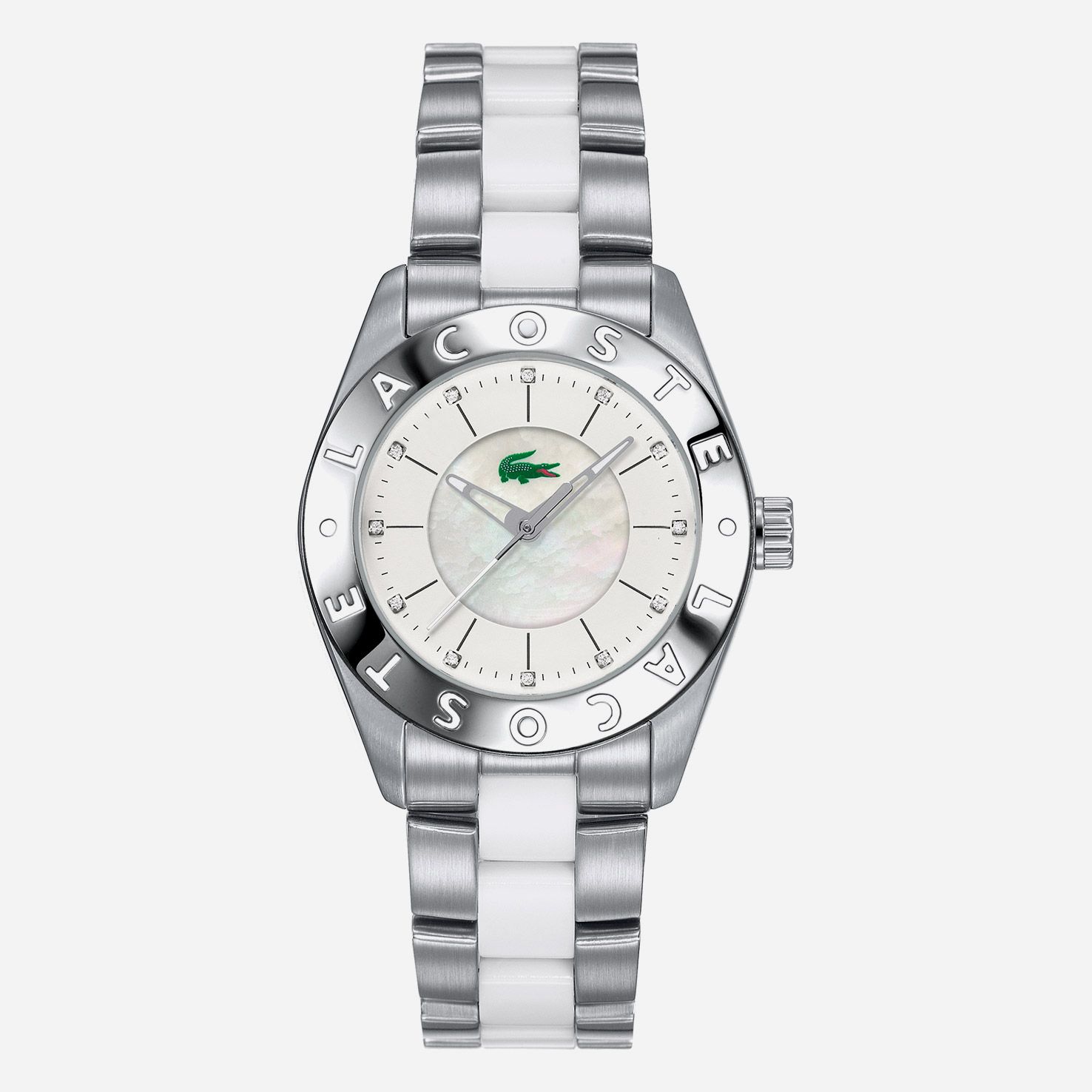 Biarritz crystals stainless steel bracelet watch