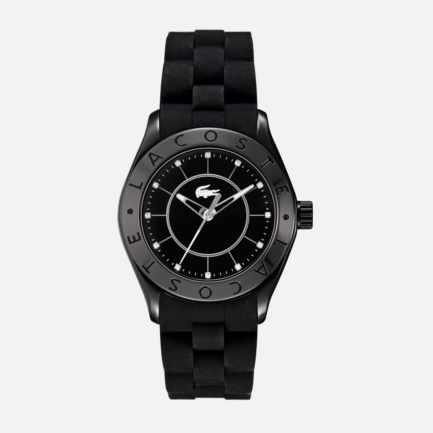 Lacoste Biarritz white silicone strap watch Women