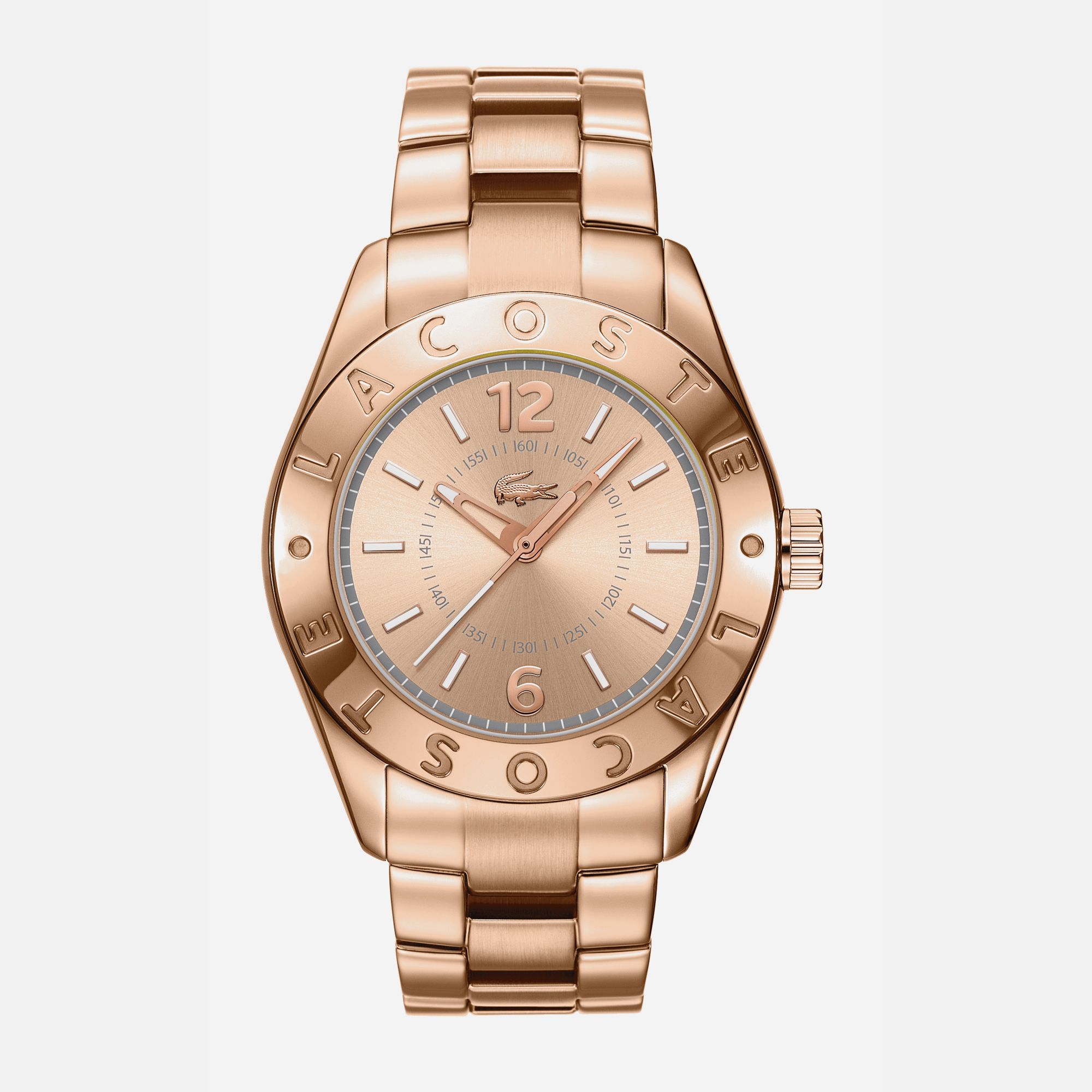 Lacoste Biarritz stainless steel bracelet watch Women