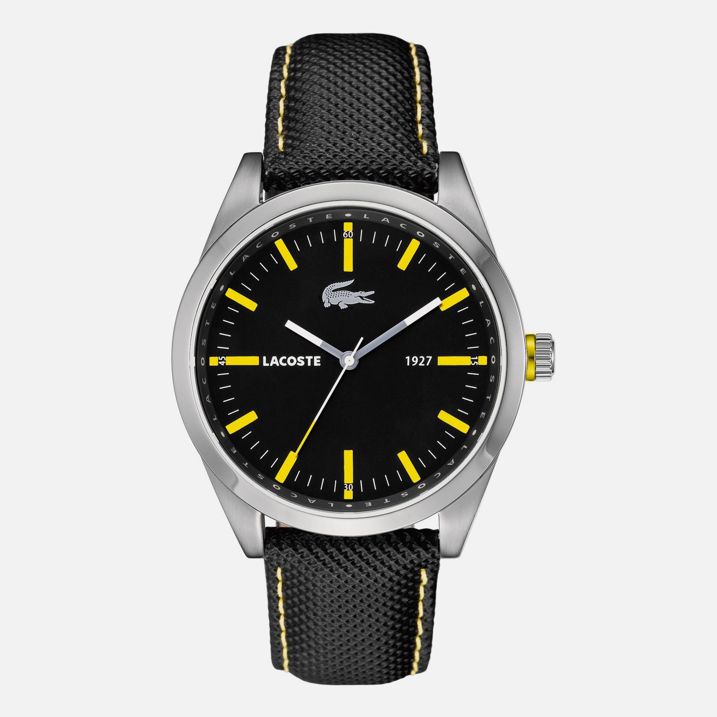 Lacoste Montreal leather strap watch Men