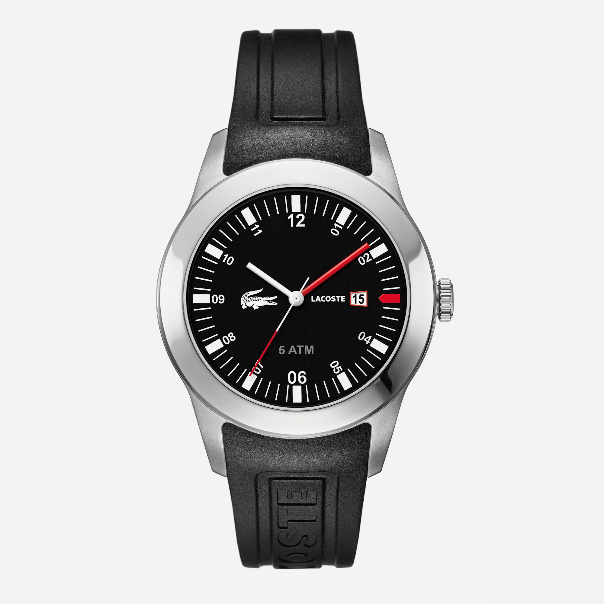 Lacoste Iconic Advantage silicone strap watch Men