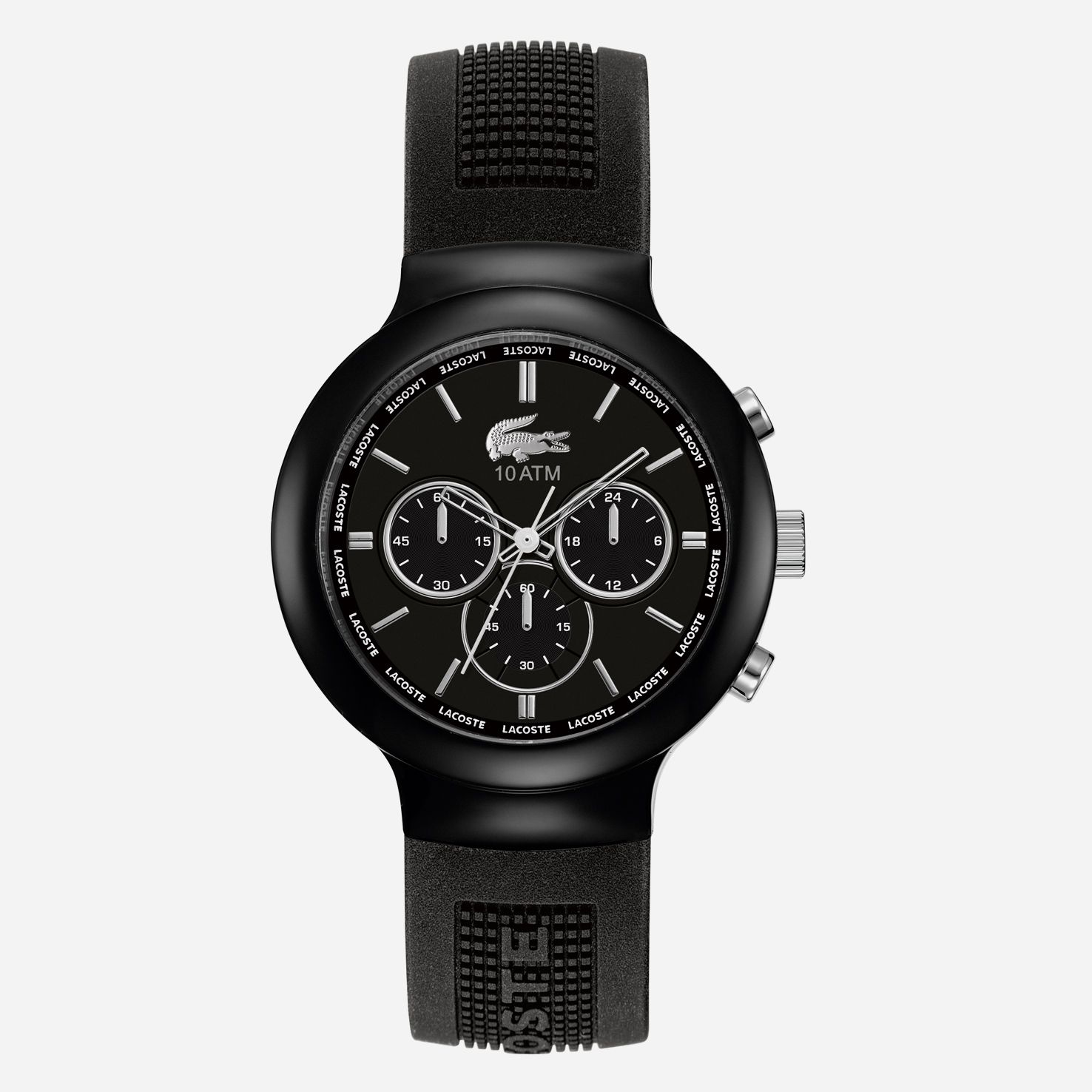 Lacoste Borneo chronograph silicone strap watch Men