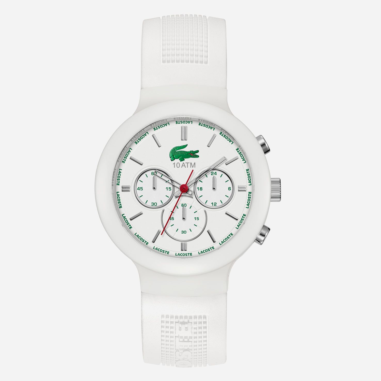 Lacoste Borneo chronograph silicone strap watch Men
