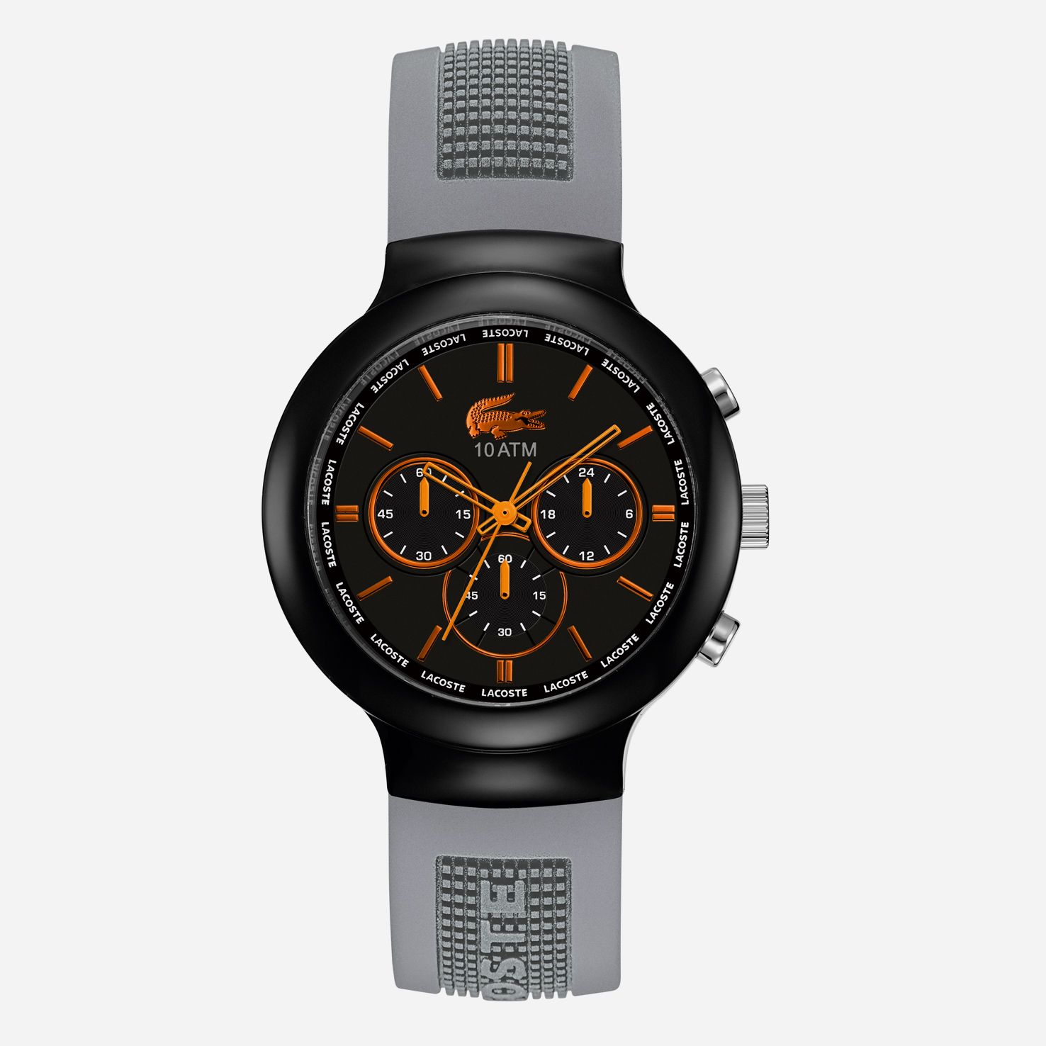 Lacoste Borneo chronograph silicone strap watch Men