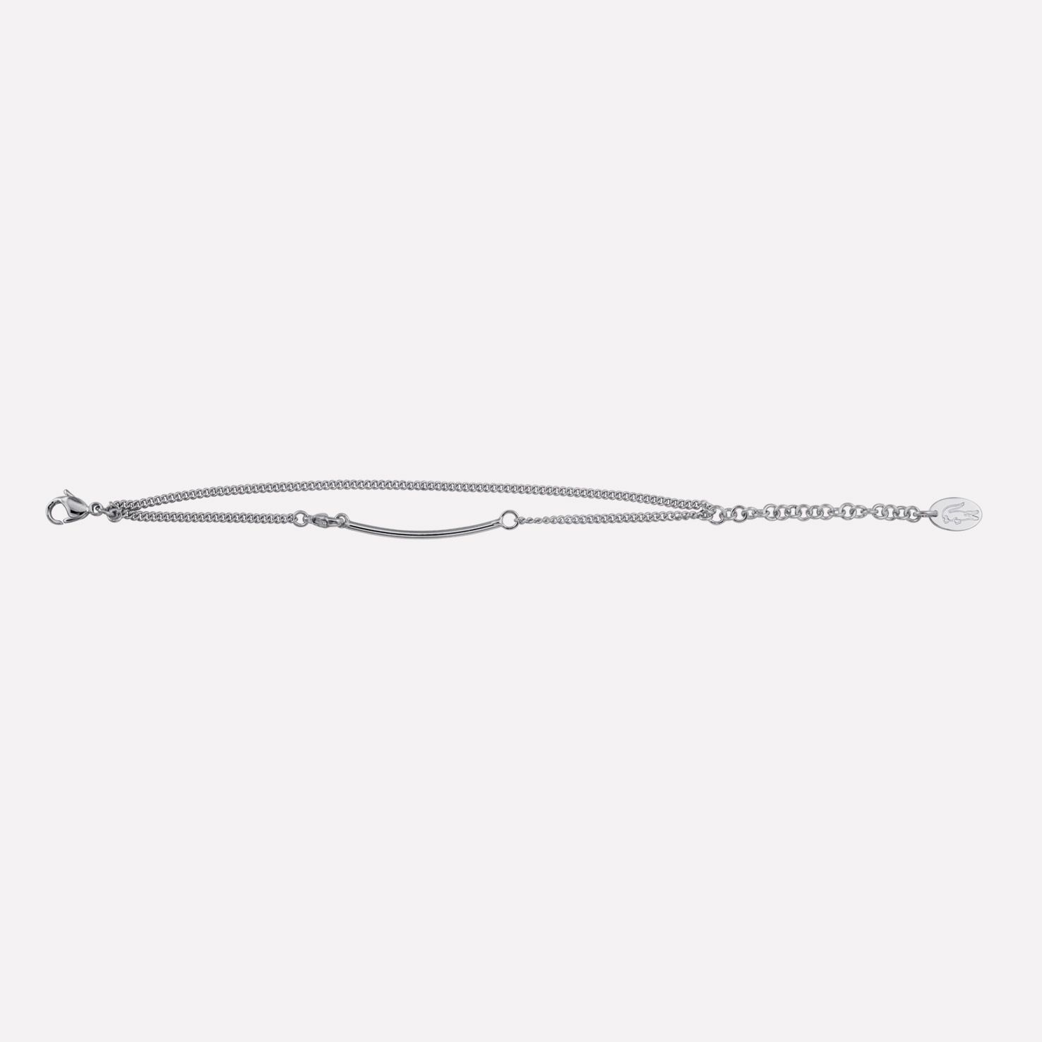 Lacoste Armband aus Wei&szlig;metall mit Charms Frau