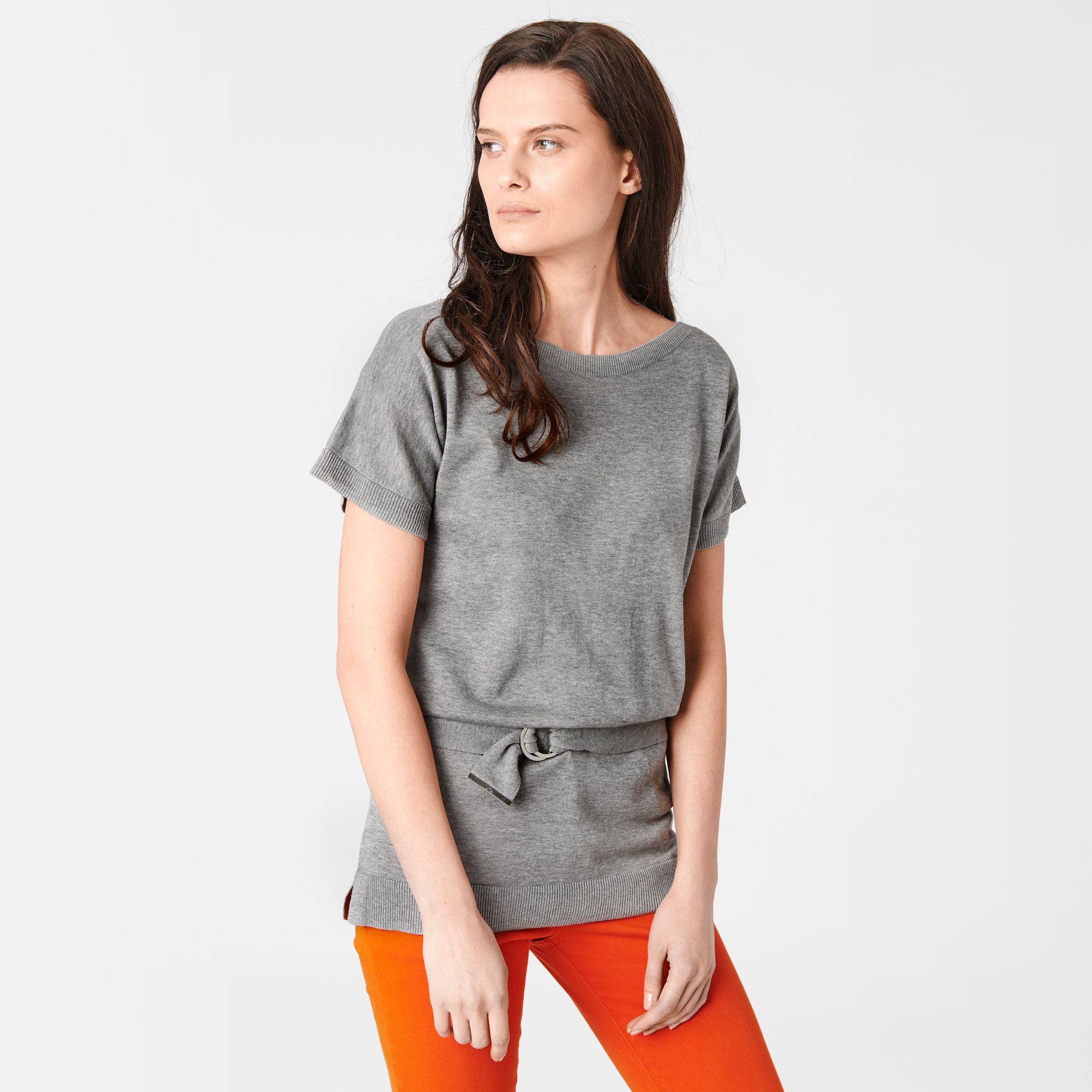 Lacoste Short-sleeved belted sweater Women