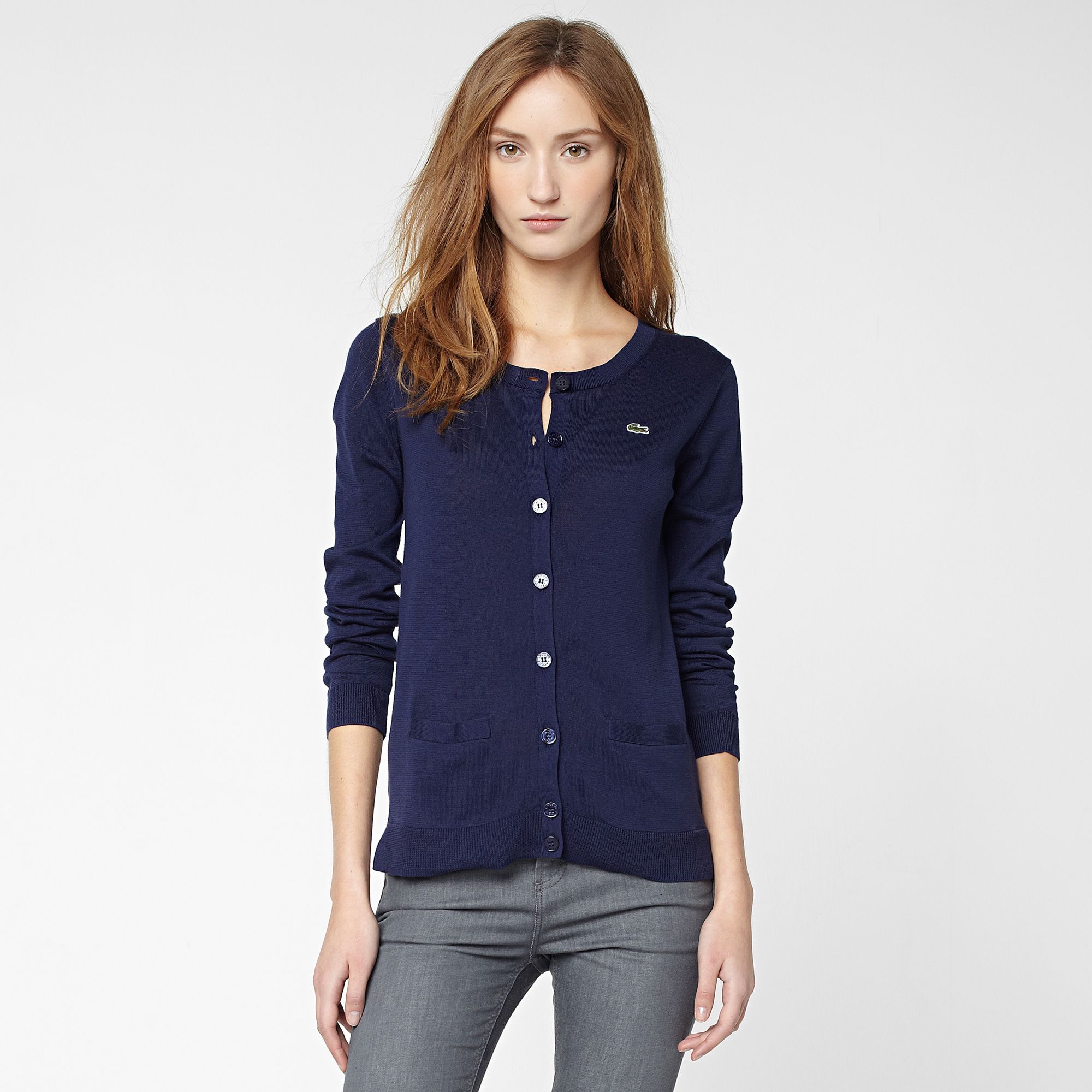 Lacoste Cardigan with pockets Women