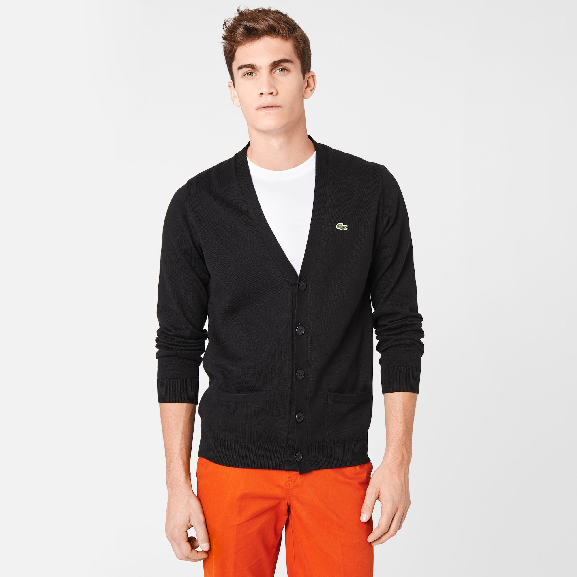 Lacoste Buttoned cardigan with pockets Men