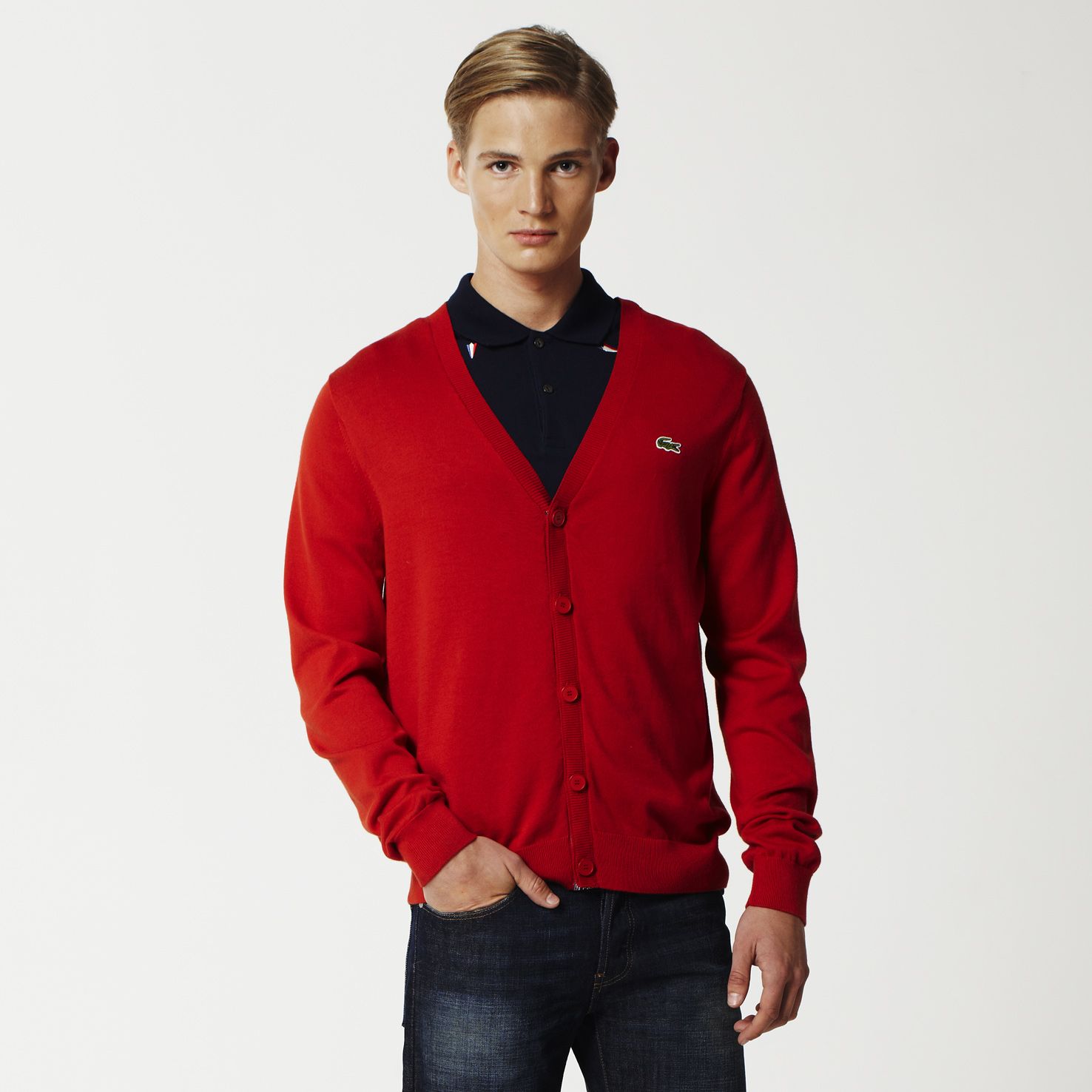 Gilet Lacoste Live en coton supima
