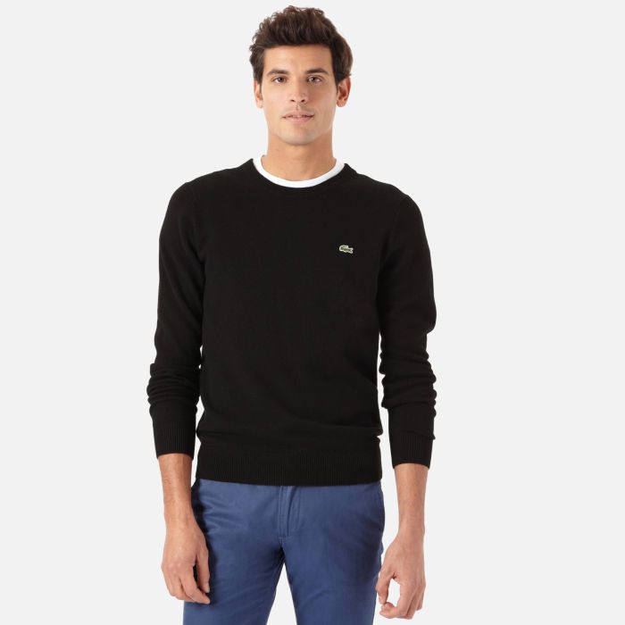 Wool round neck sweater