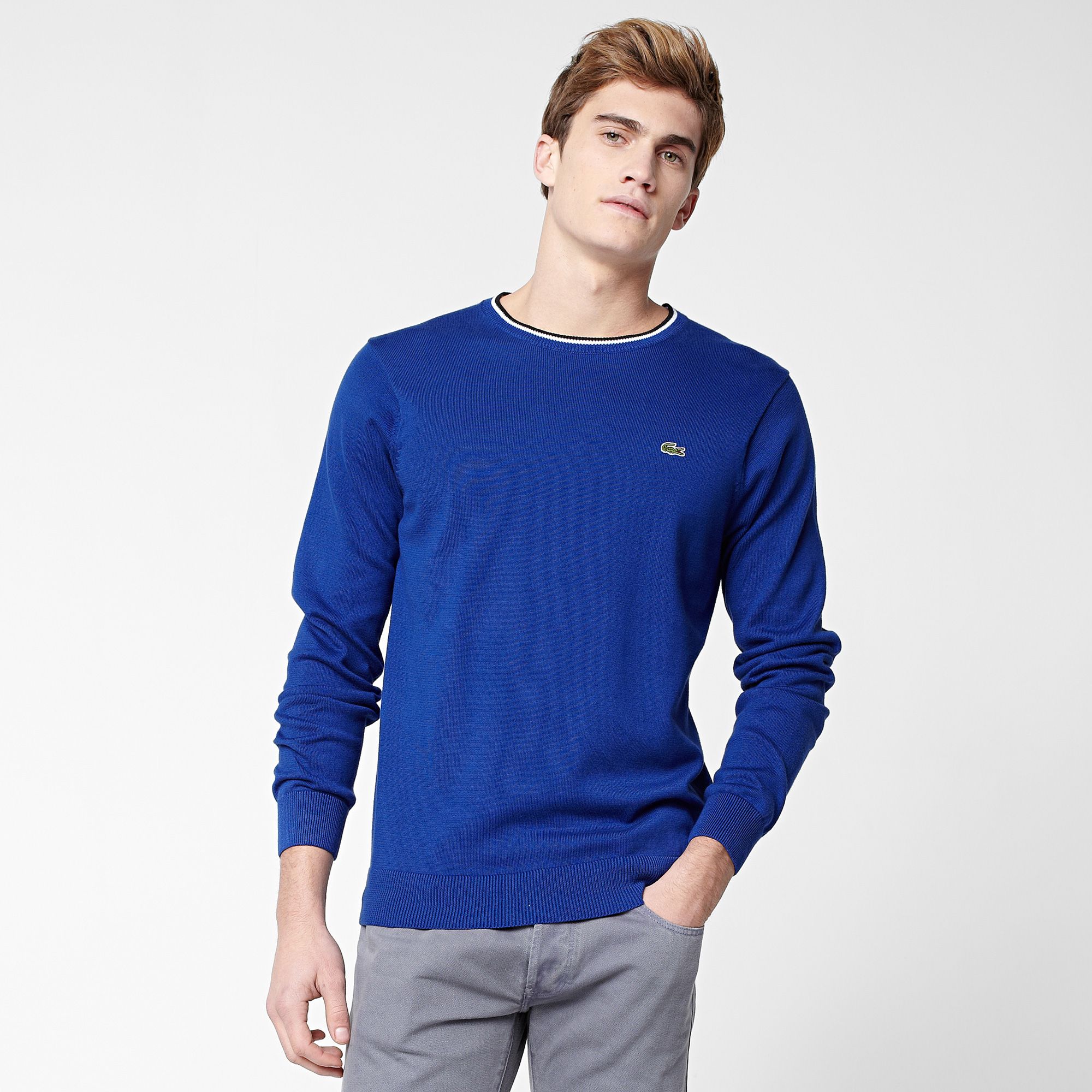 Lacoste Sweater with piping Men