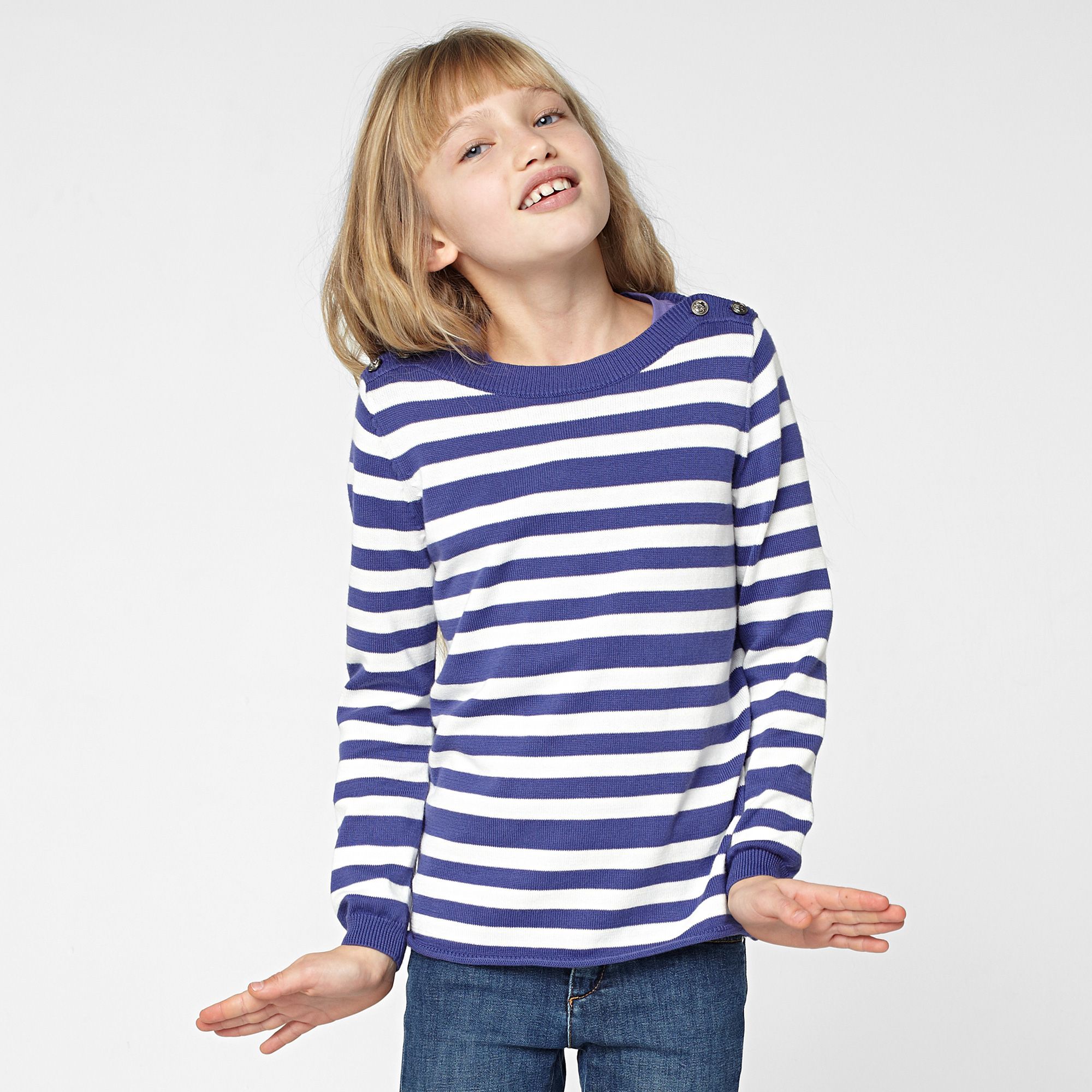 Lacoste Striped boat neck sweater gender.gir