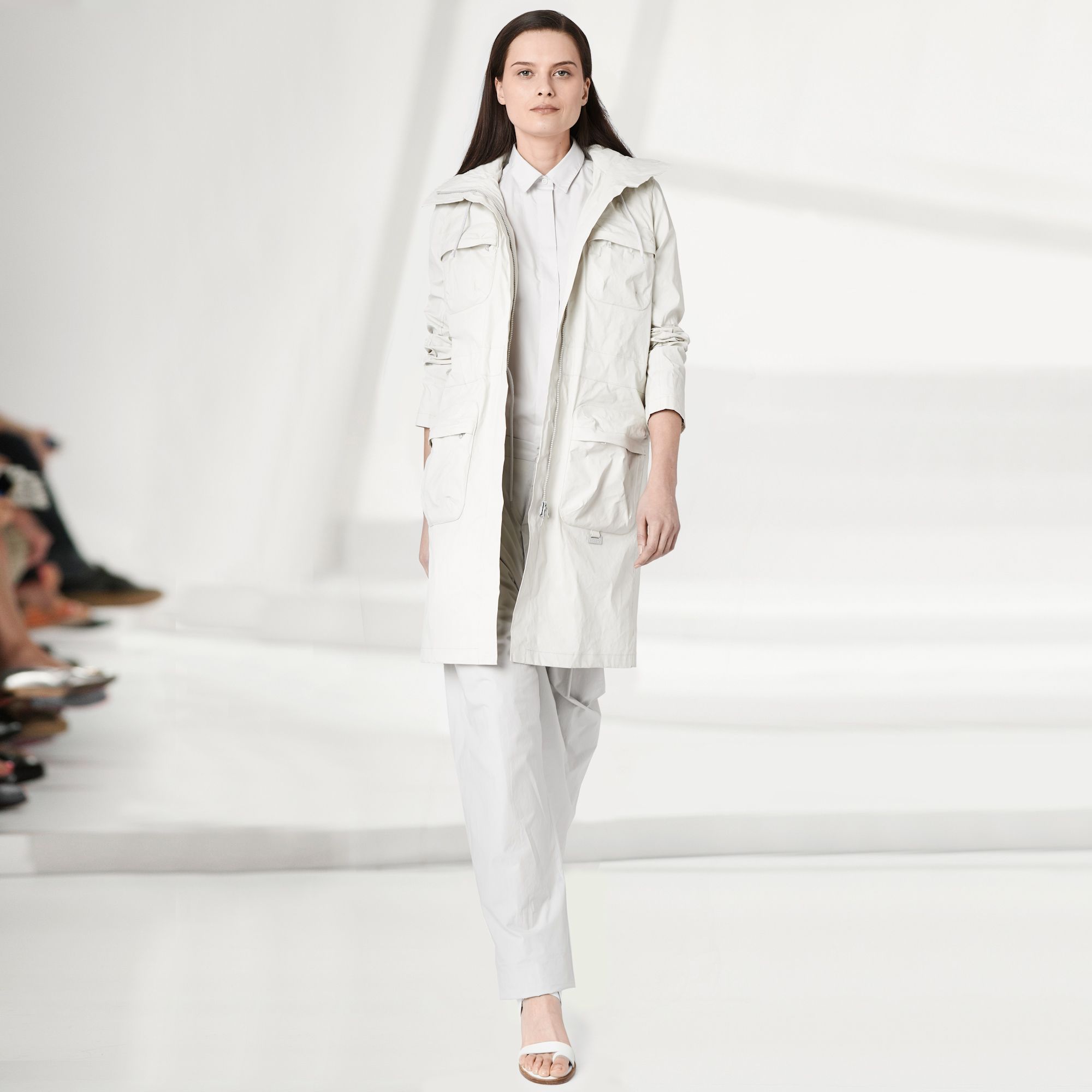 Lacoste Fashion Show parka with linen Women