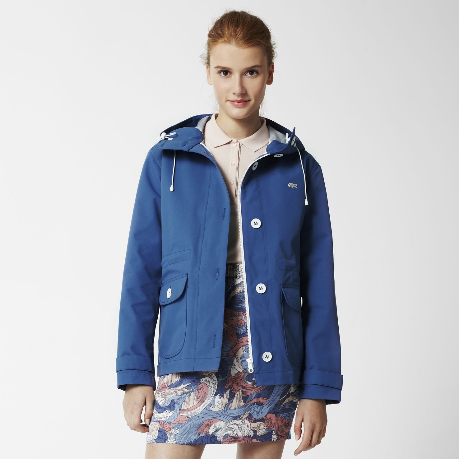  Lacoste Live water repellent hooded jacket Women