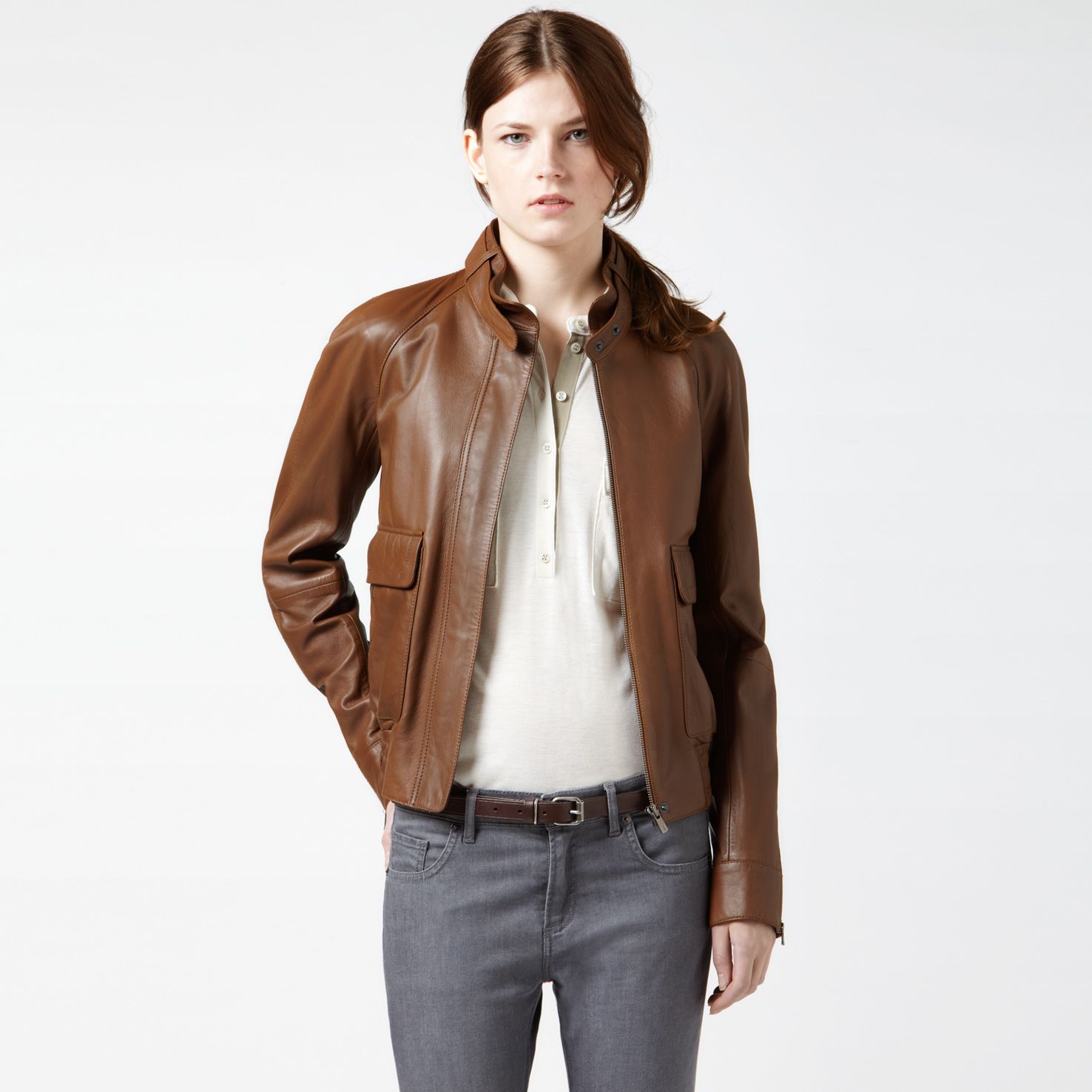 Lacoste Leather jacket Women