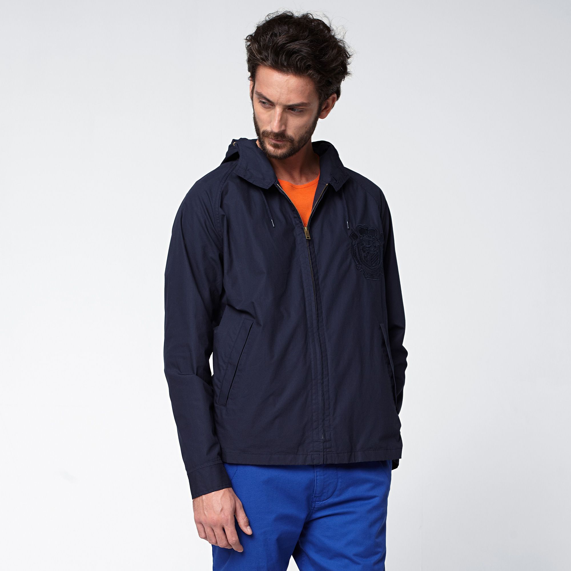 Lacoste Hooded jacket with badge Men