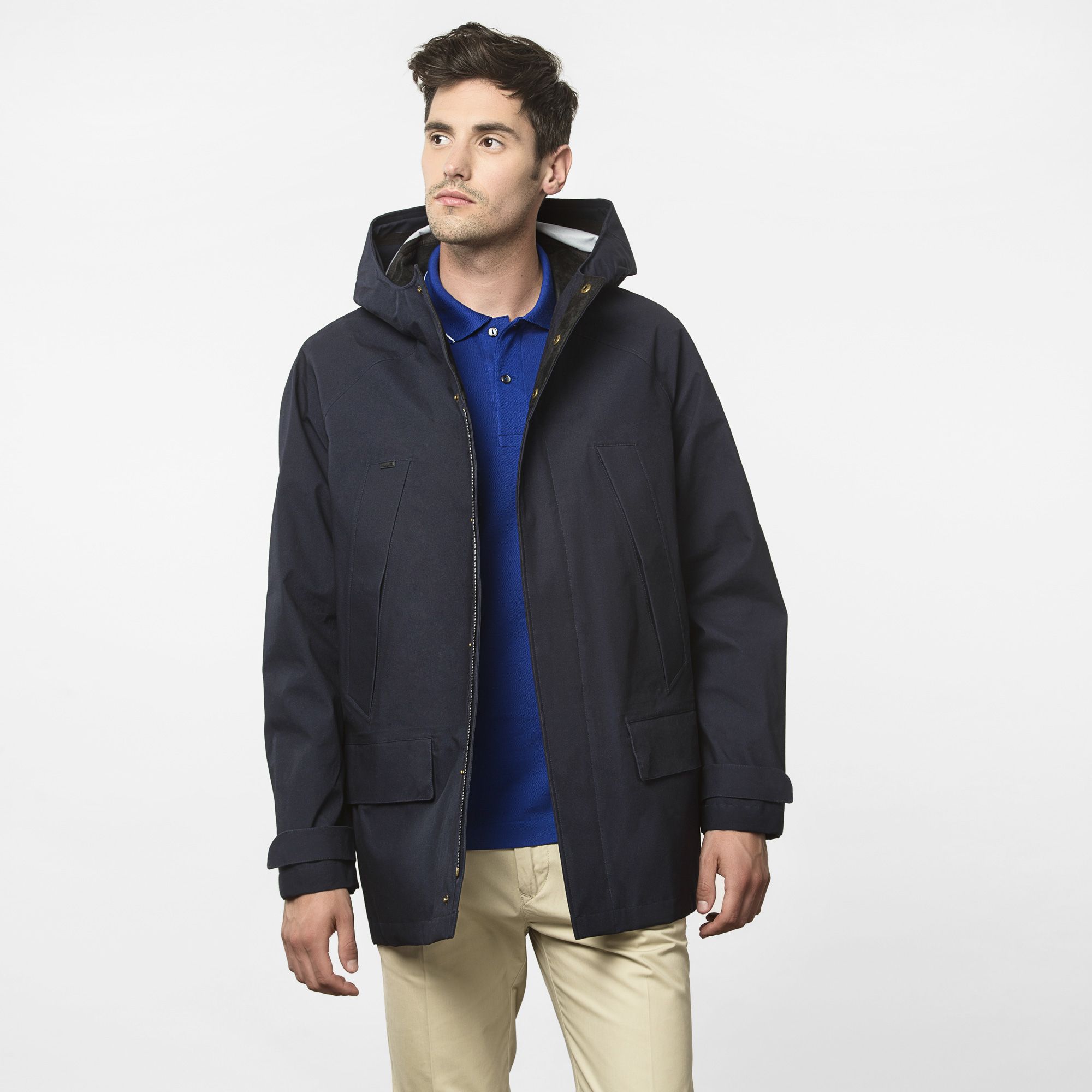 Lacoste Showerproof hooded parka Men