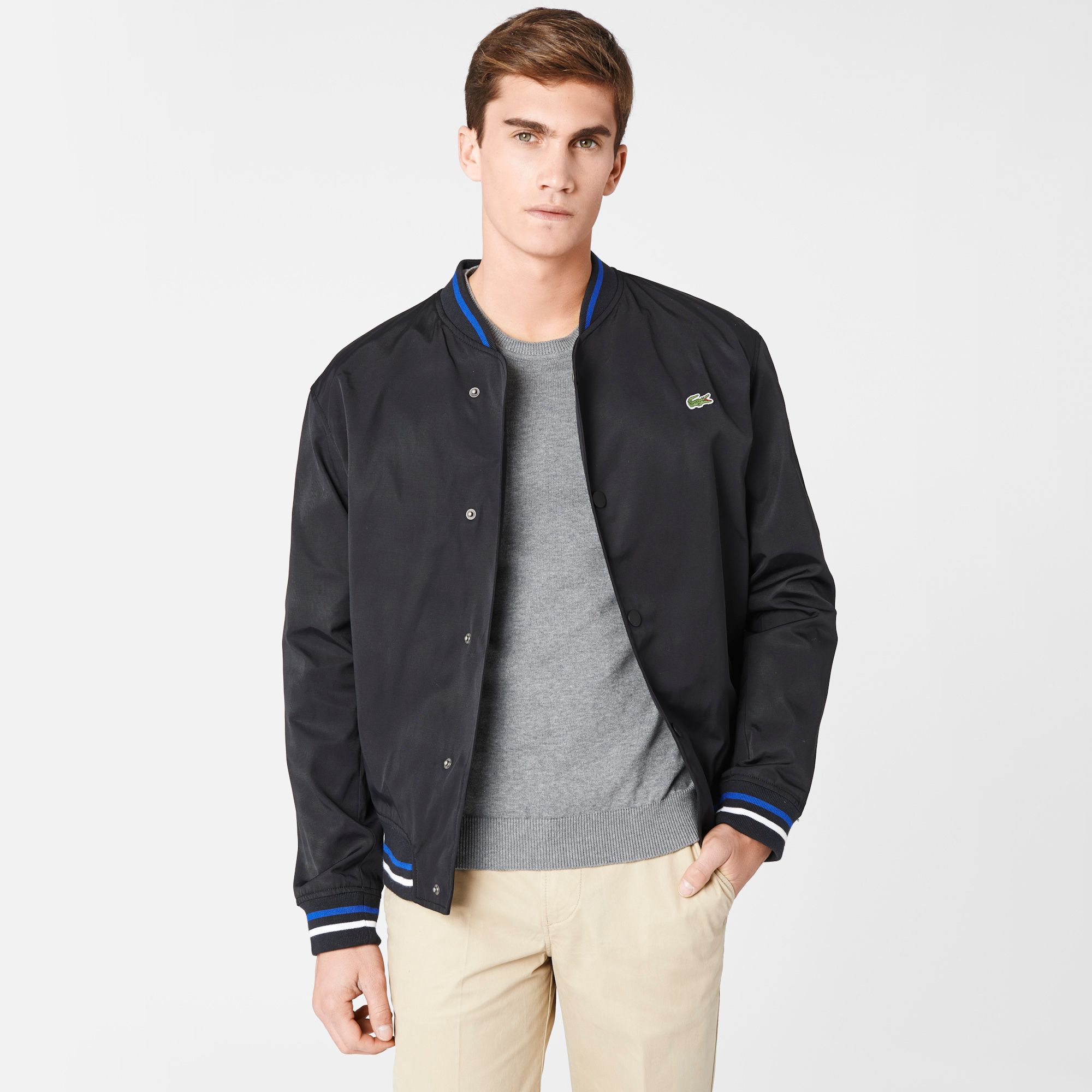 Lacoste Bowling jacket with piping Men