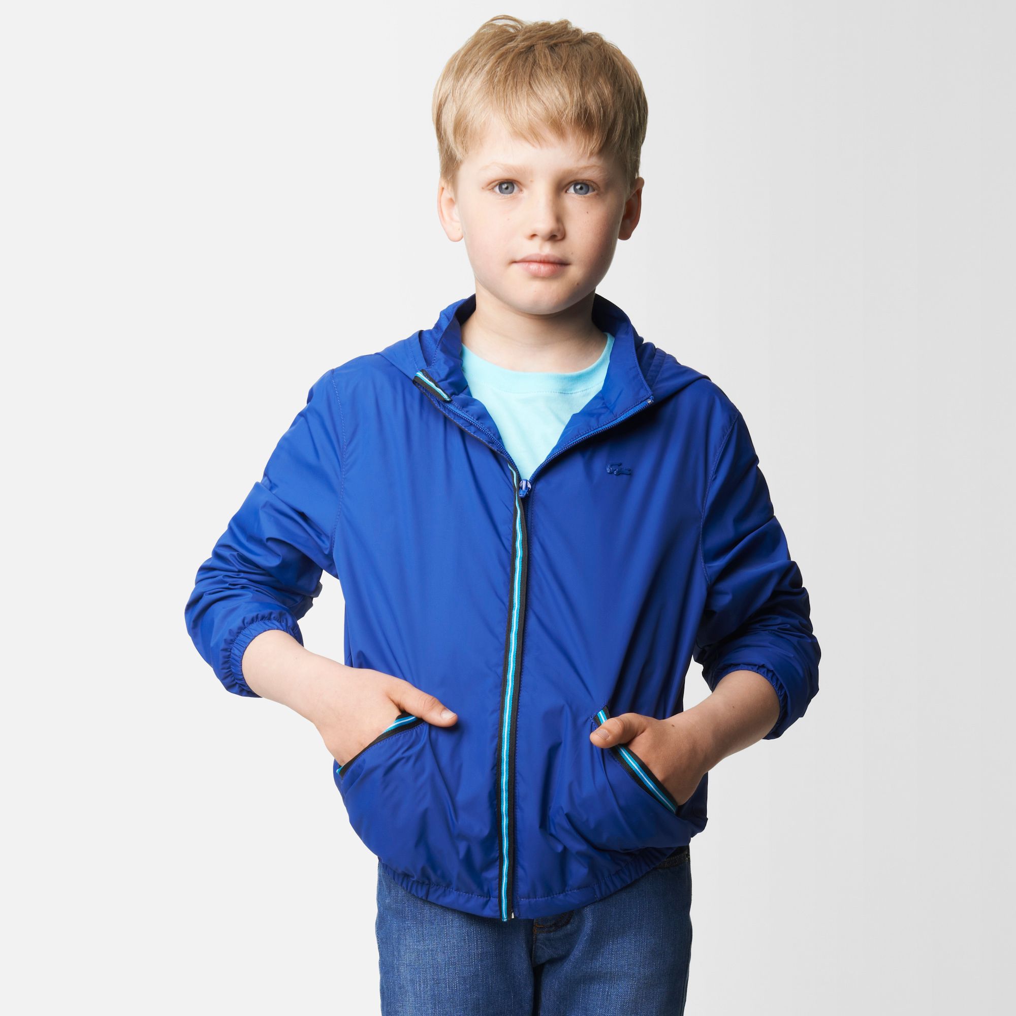 Lacoste Windbreaker with a folding hood Boy