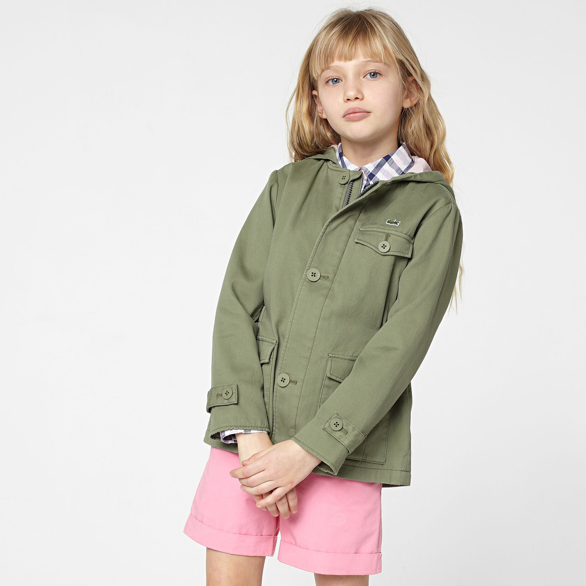 Lacoste Hooded parka with elasticated waist gender.gir