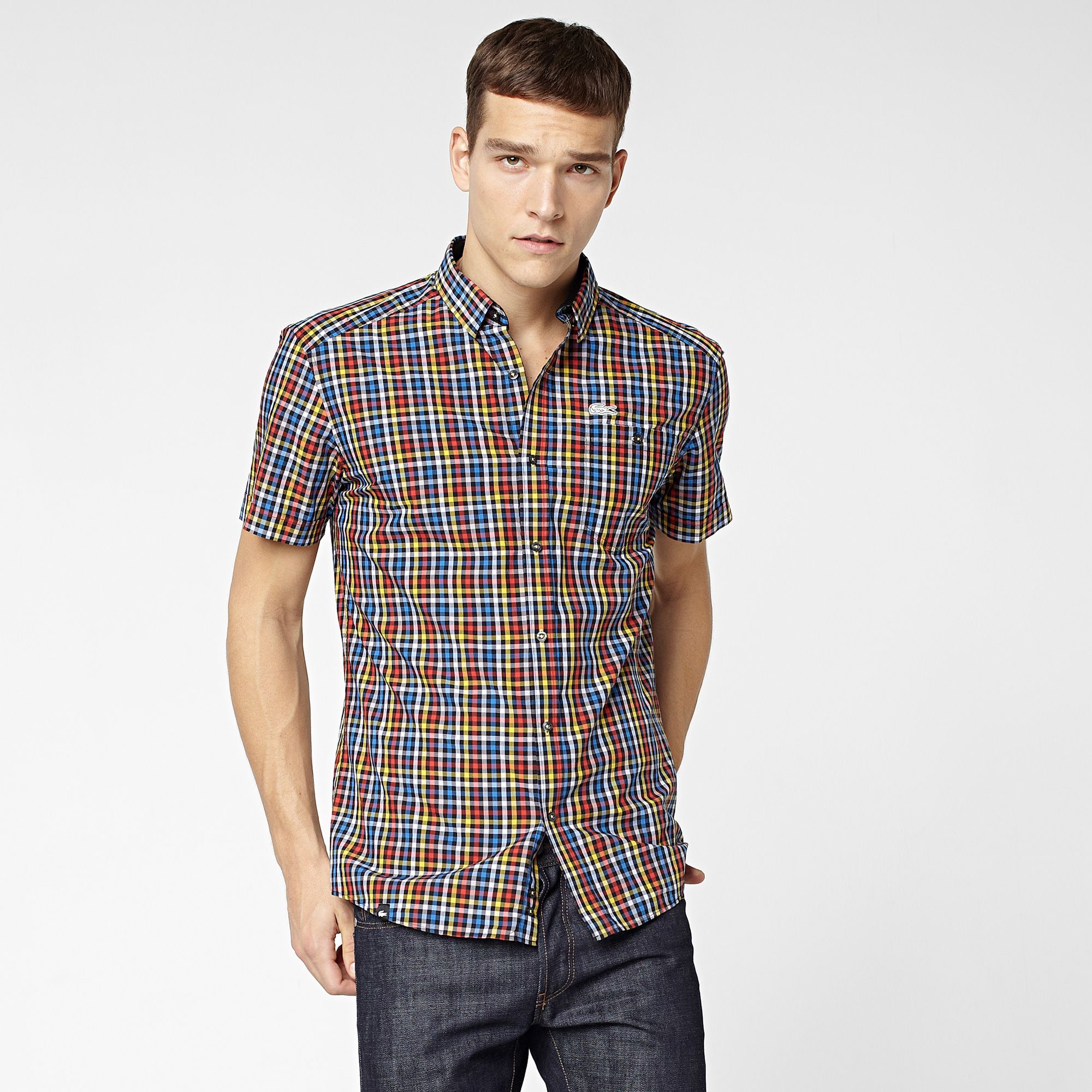 Lacoste Kariertes Casual Sport Hemd Herren