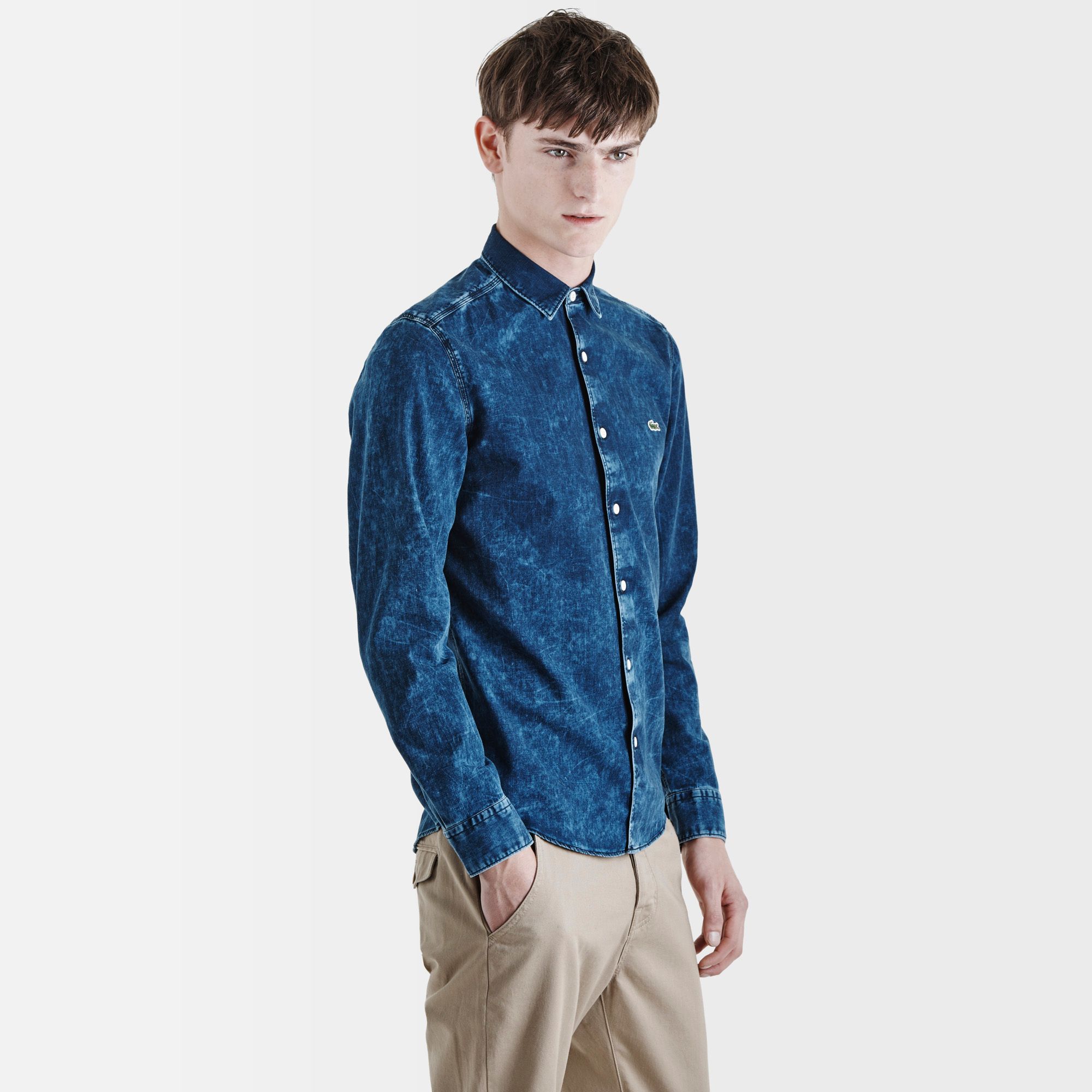  Lacoste Live skinny fit denim shirt Men
