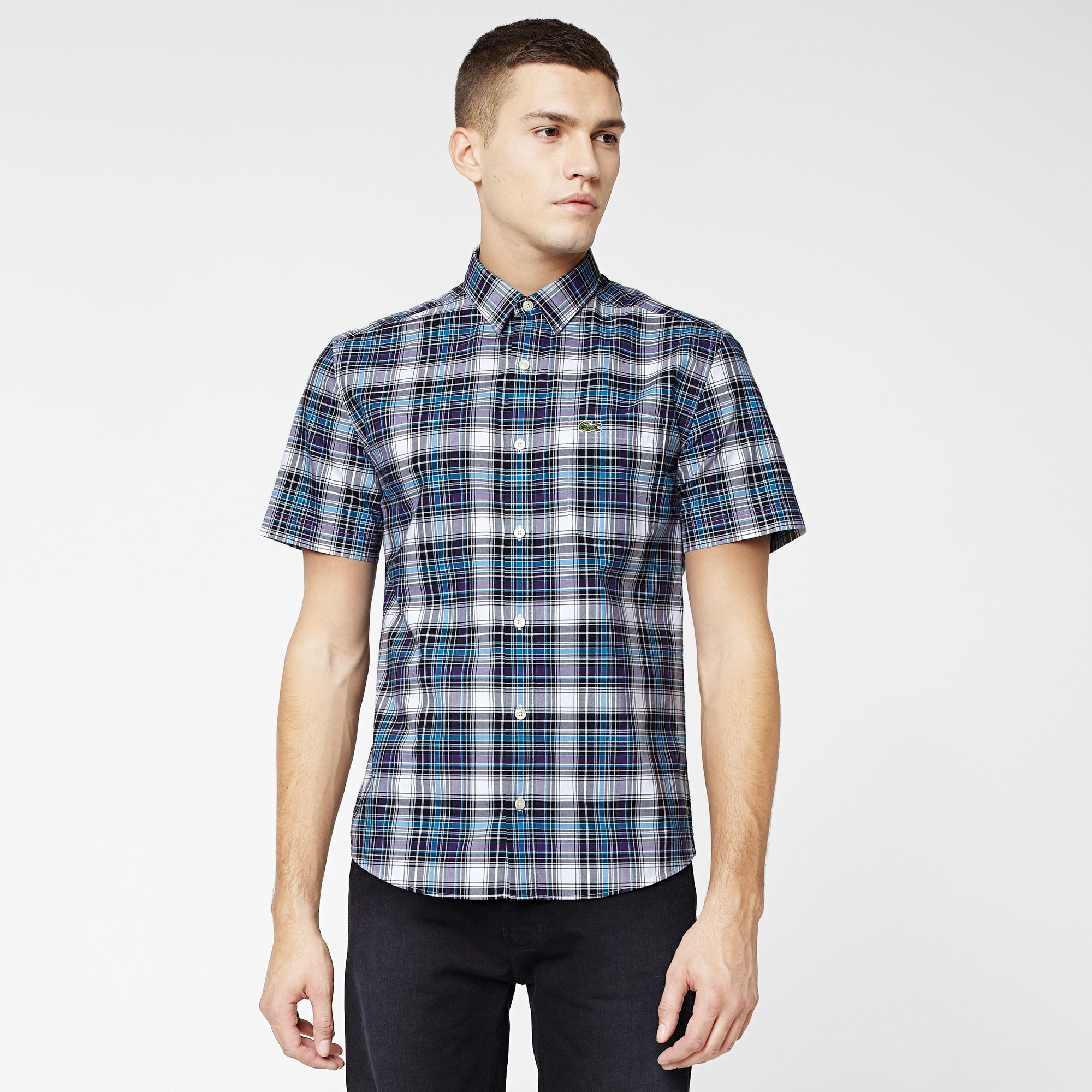  Lacoste Live check skinny fit shirt Men