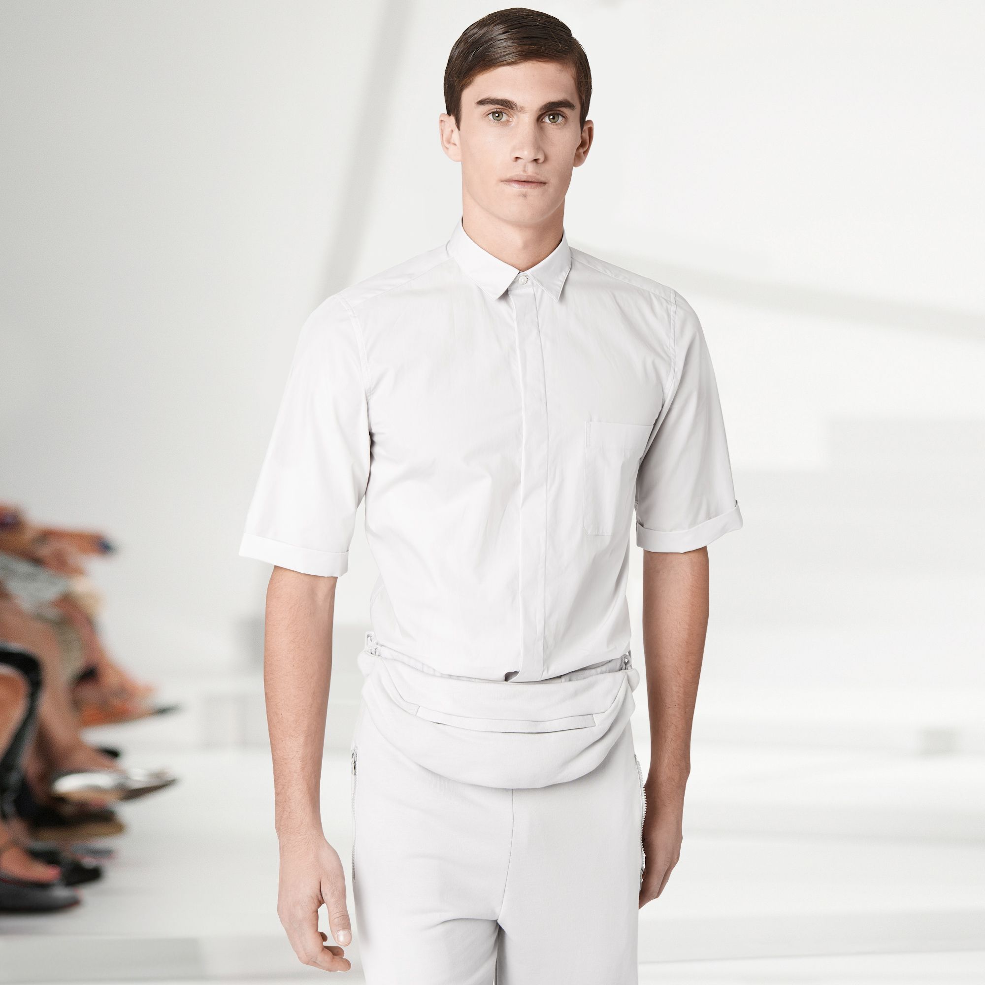 Lacoste D&eacute;fil&eacute; Kollektion Hemd mit Ellenbogen&auml;rmeln Herren