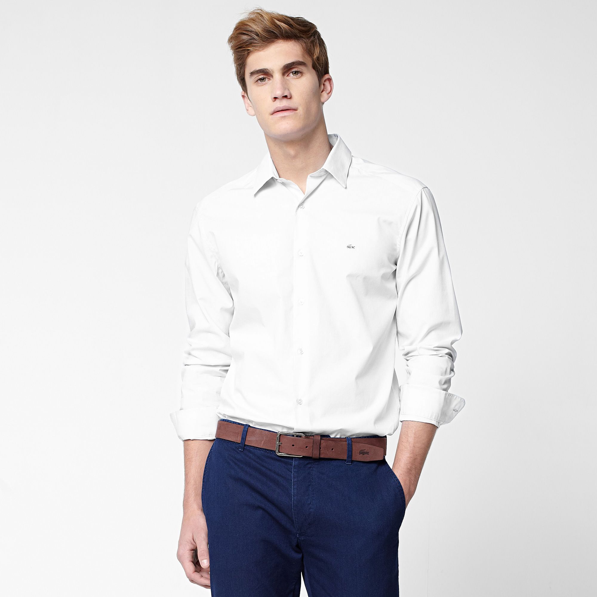 Lacoste Plain tailored fit shirt Men