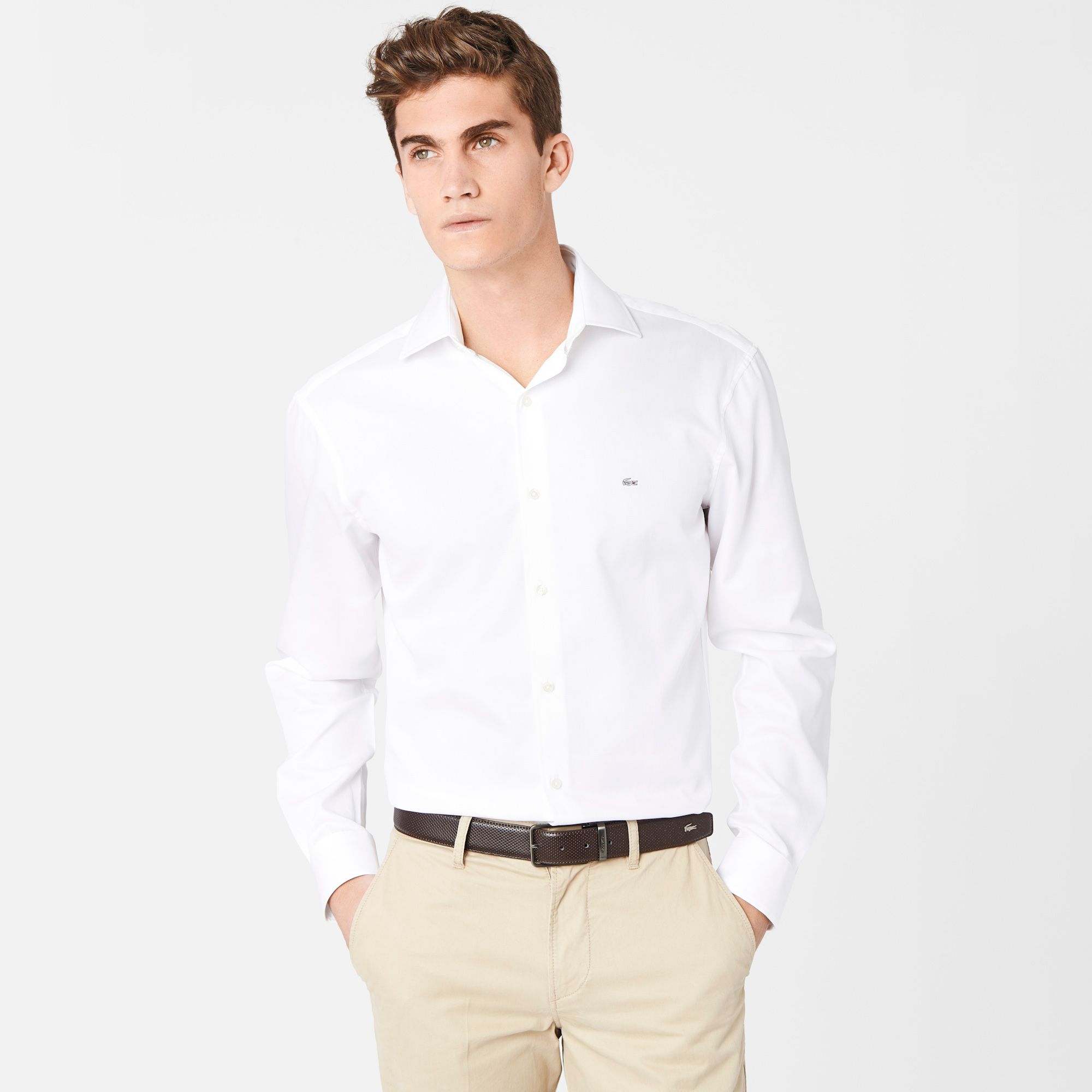 Lacoste Plain tailored fit shirt Men