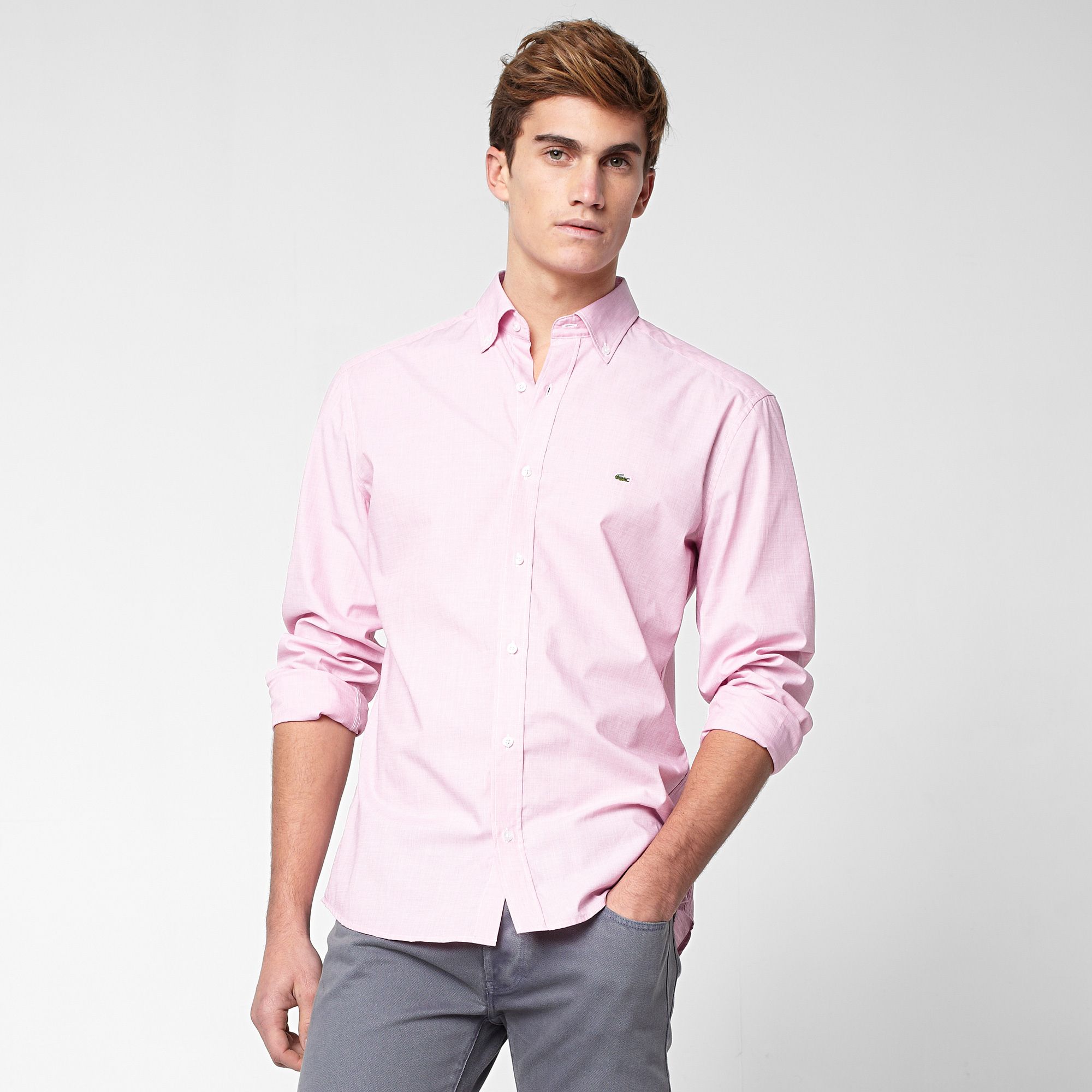 Lacoste Plain Slim fit shirt Men