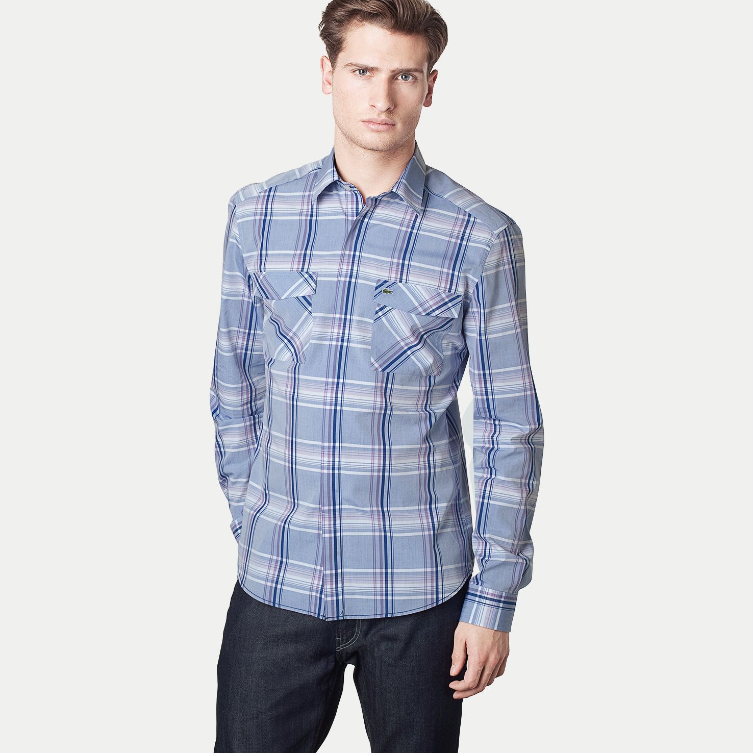 Checked slim fit shirt