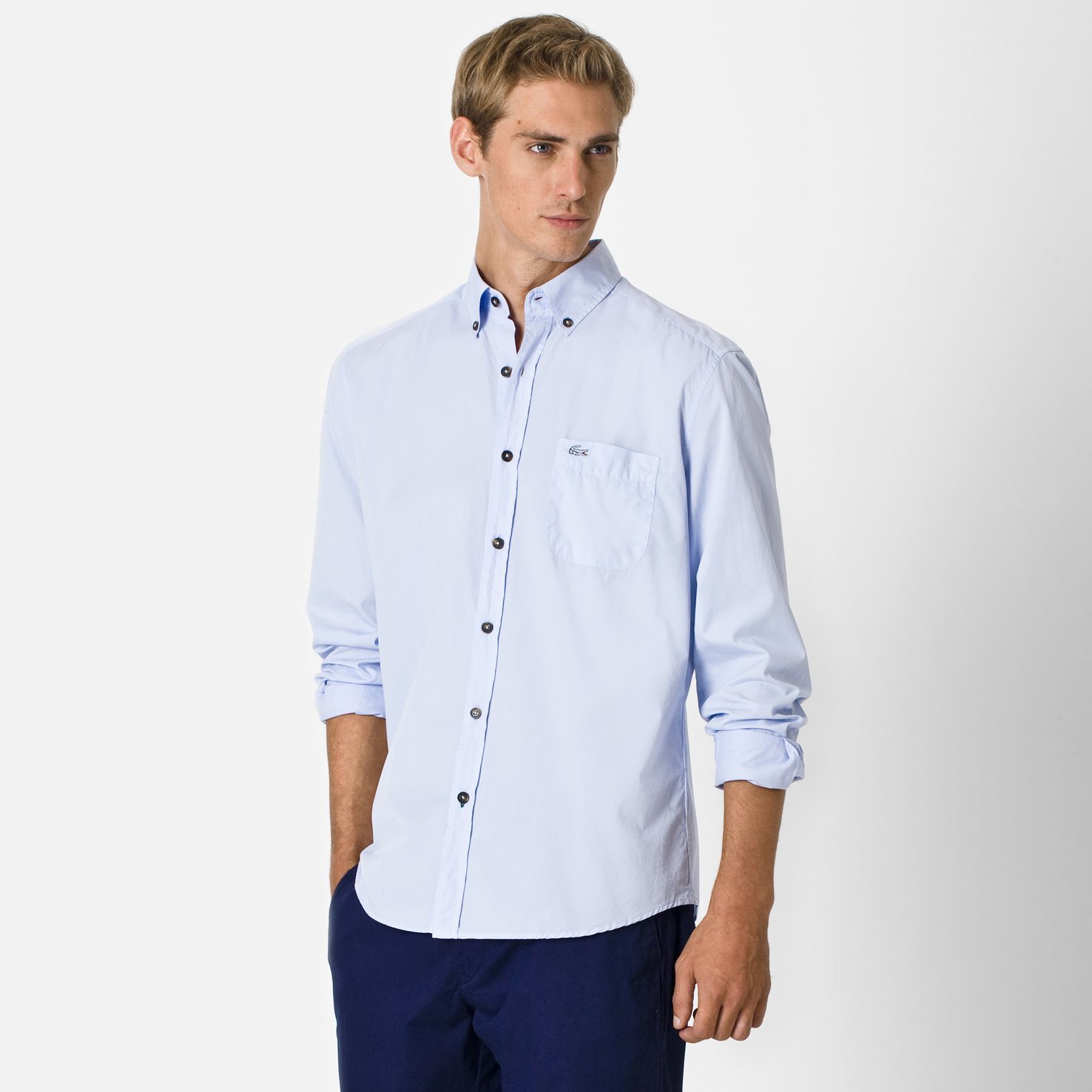 Lacoste Plain slim fit shirt Men
