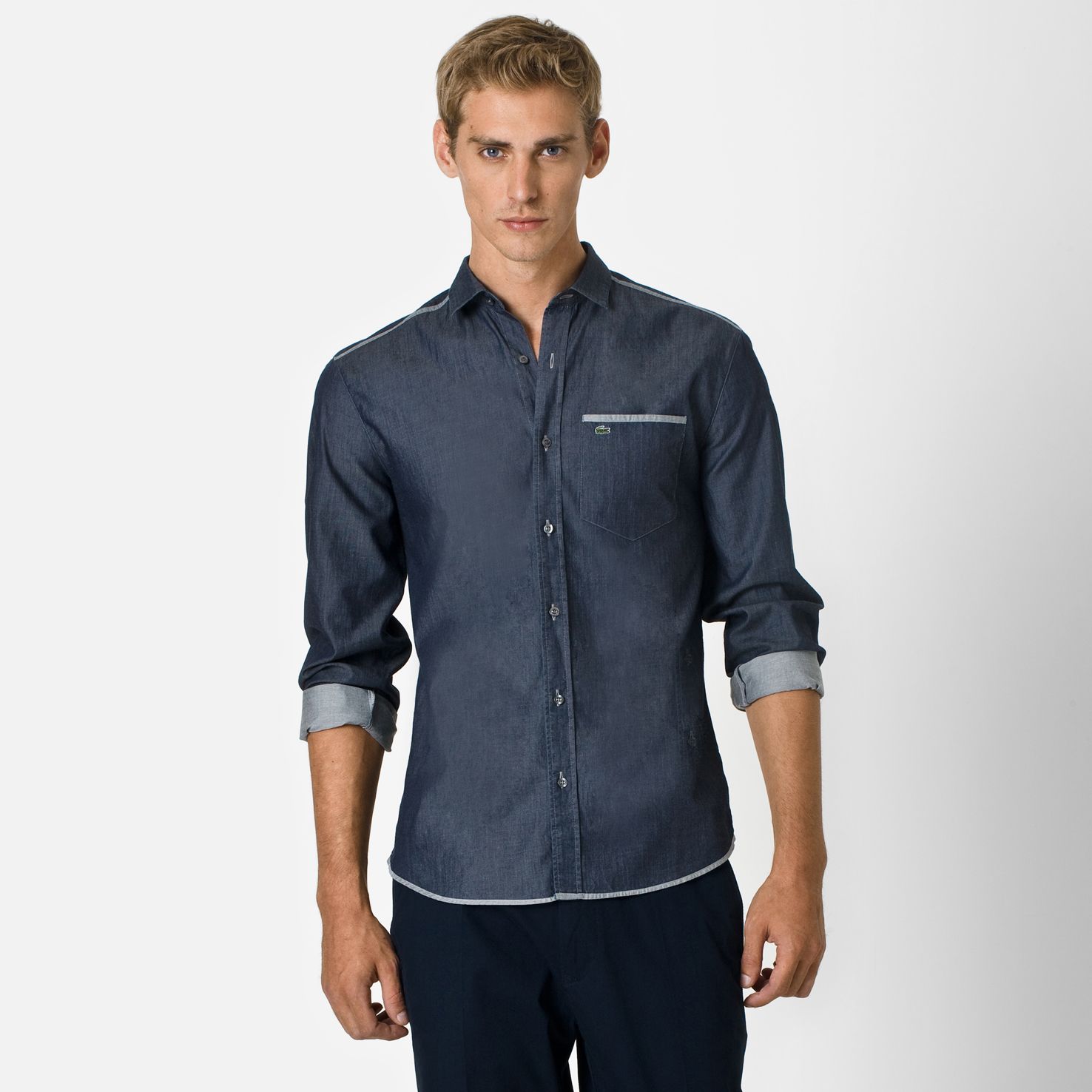 Slim fit shirt with pocket