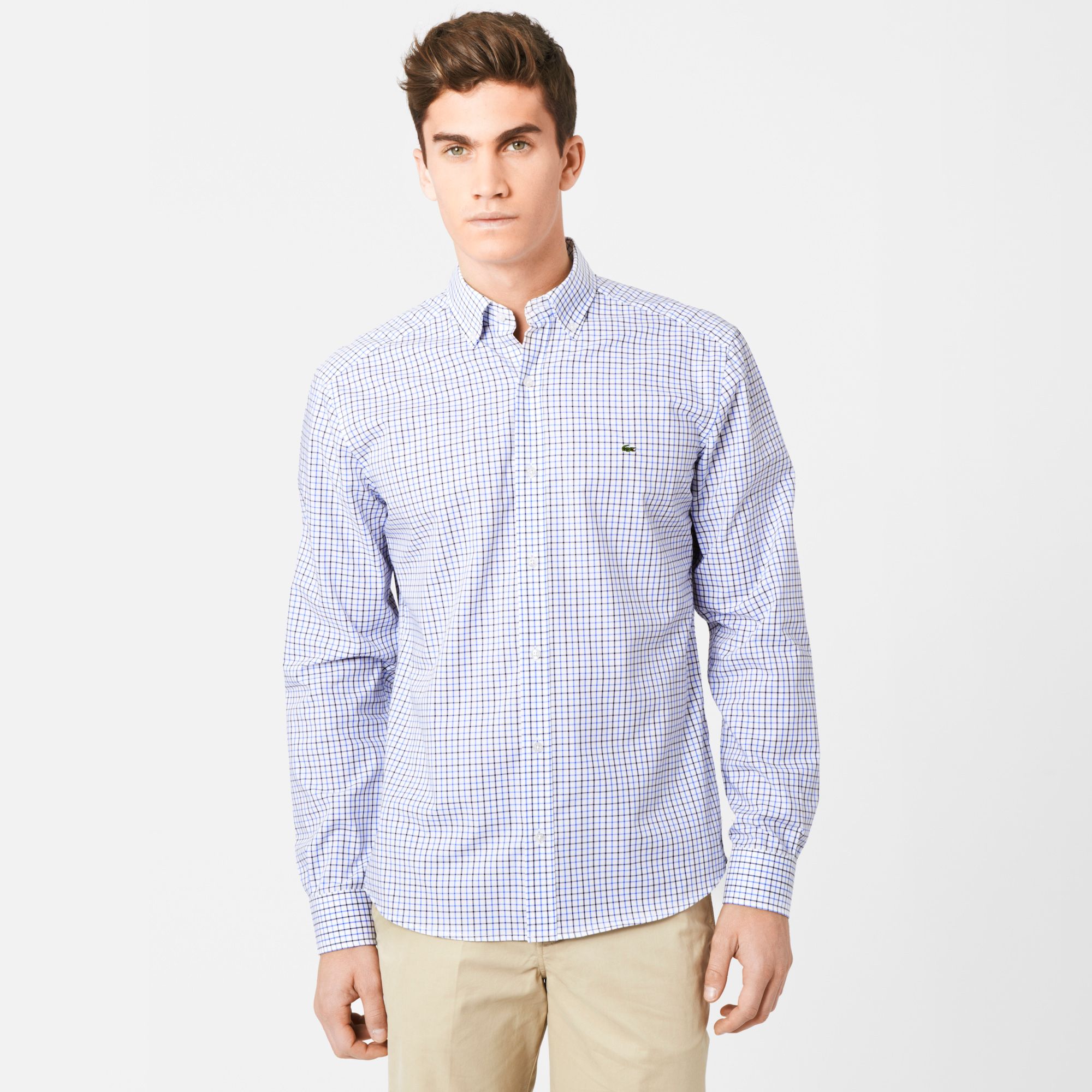 Lacoste Slim fit Karo-Hemd Herren