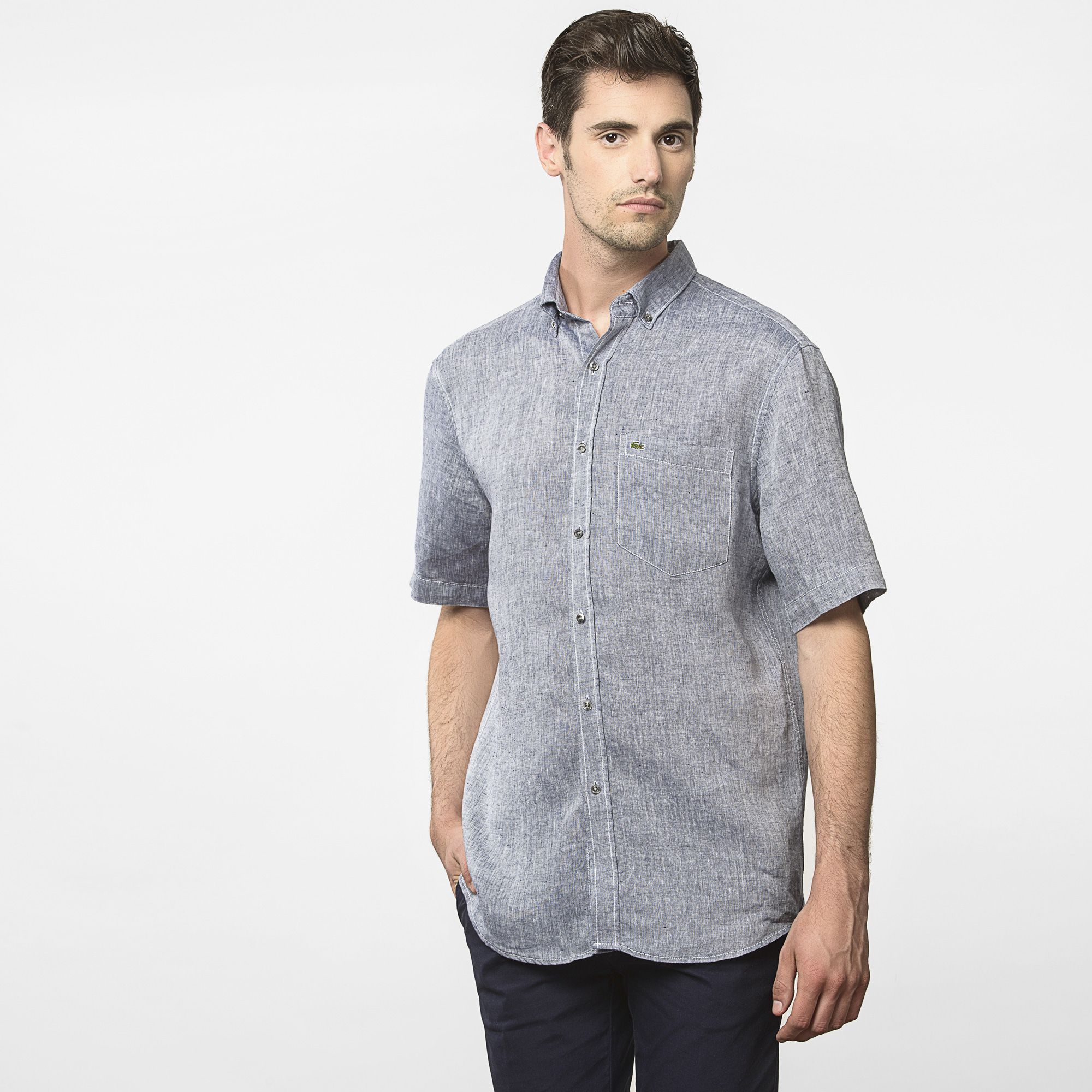 Lacoste Regular fit linen shirt Men