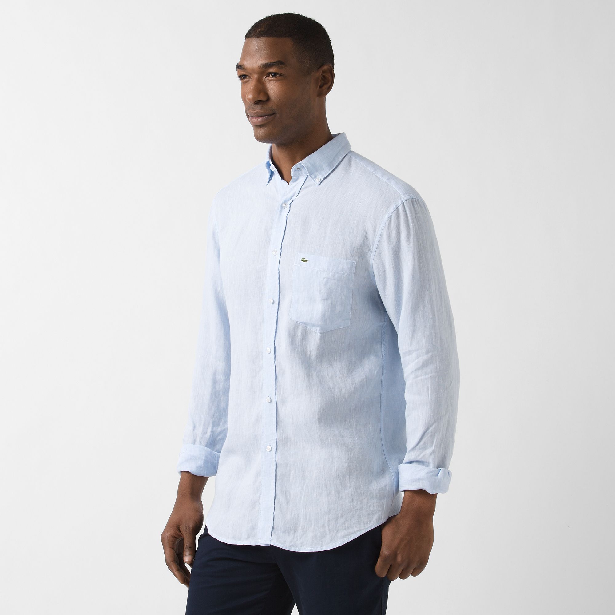 Lacoste Regular fit linen shirt Men