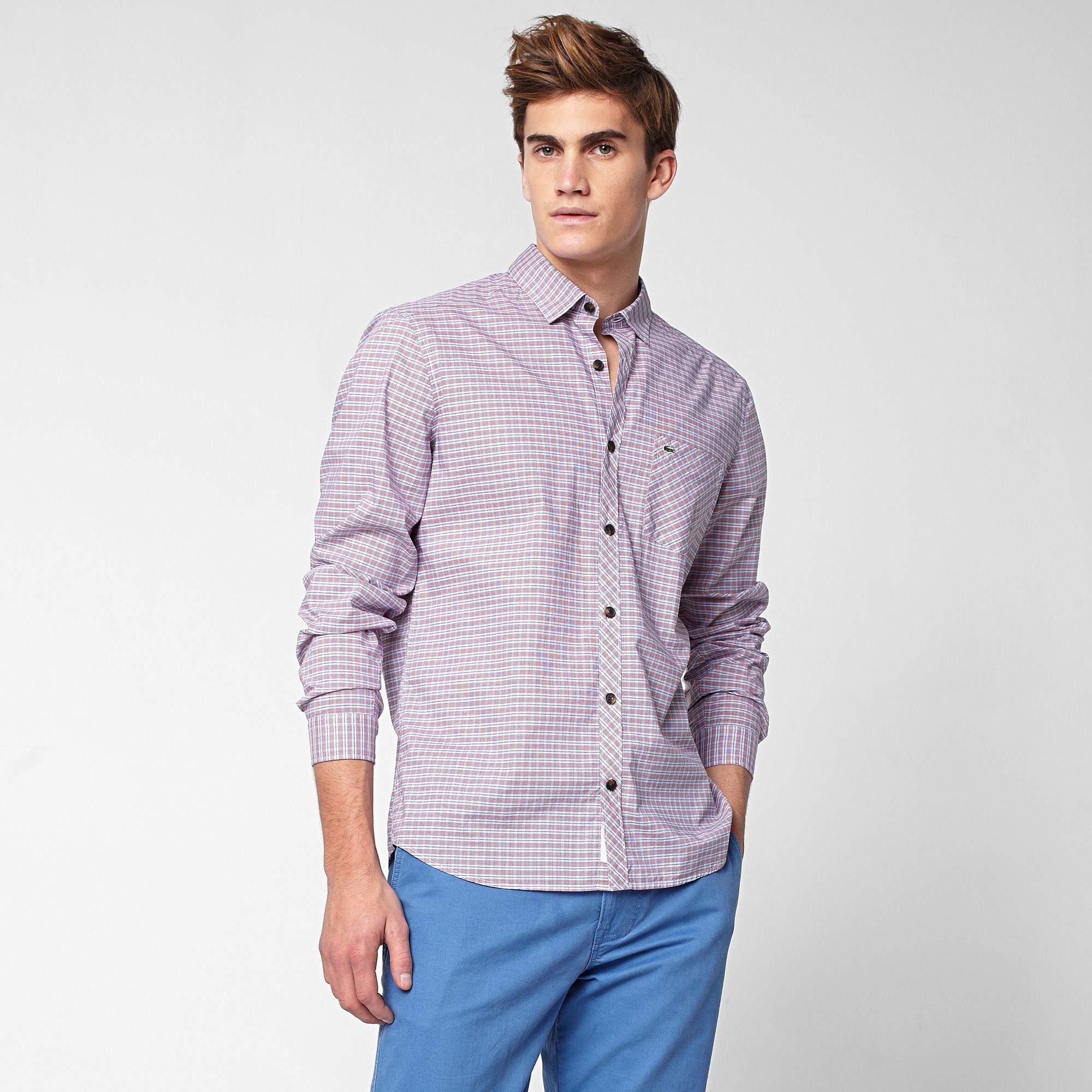 Lacoste Slim fit check shirt Men