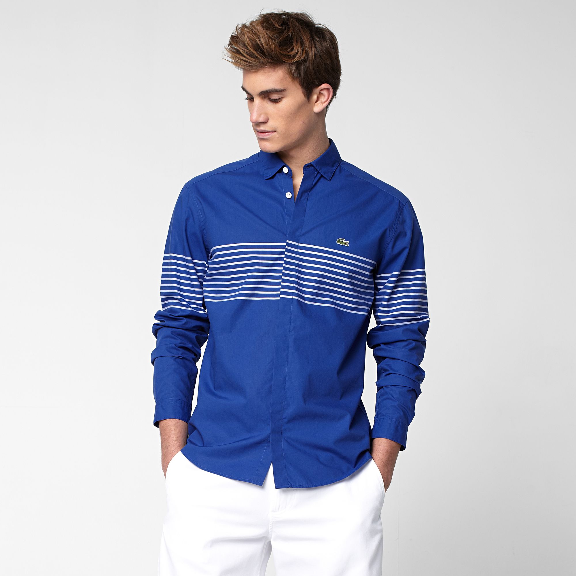 Lacoste Slim fit striped shirt Men