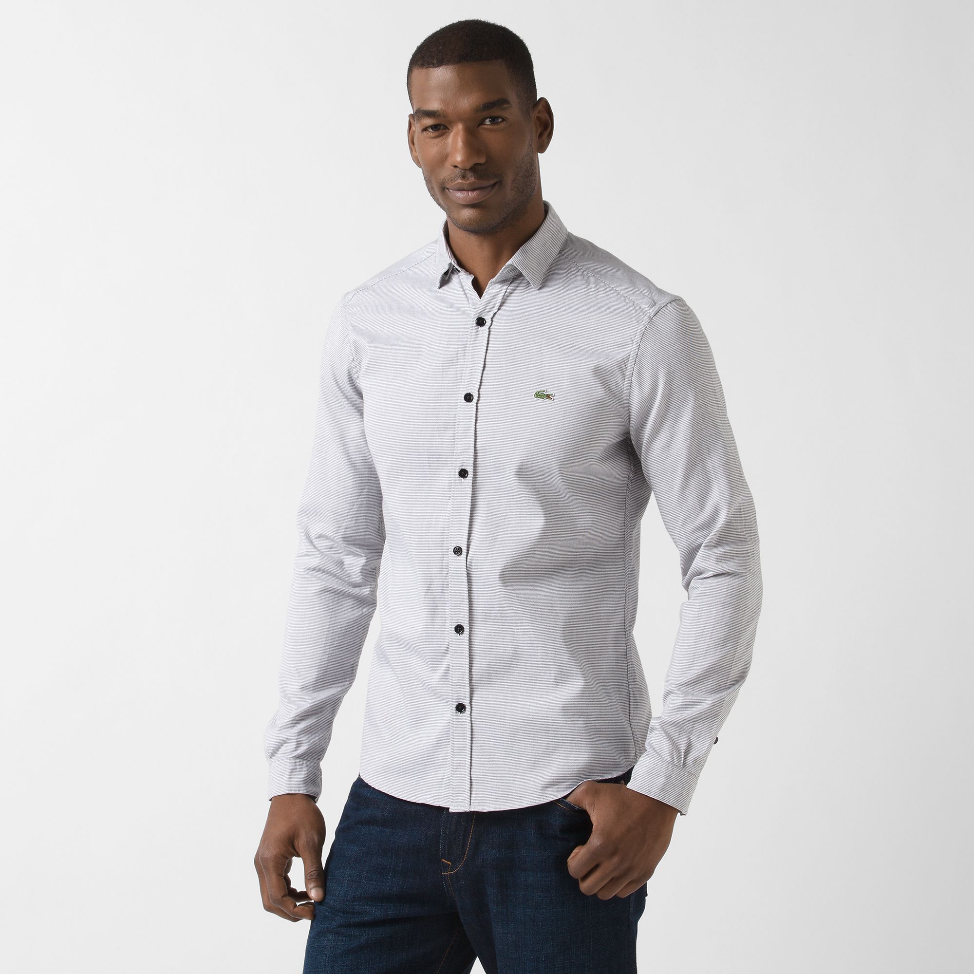 Lacoste Gestreiftes slim fit Hemd Herren