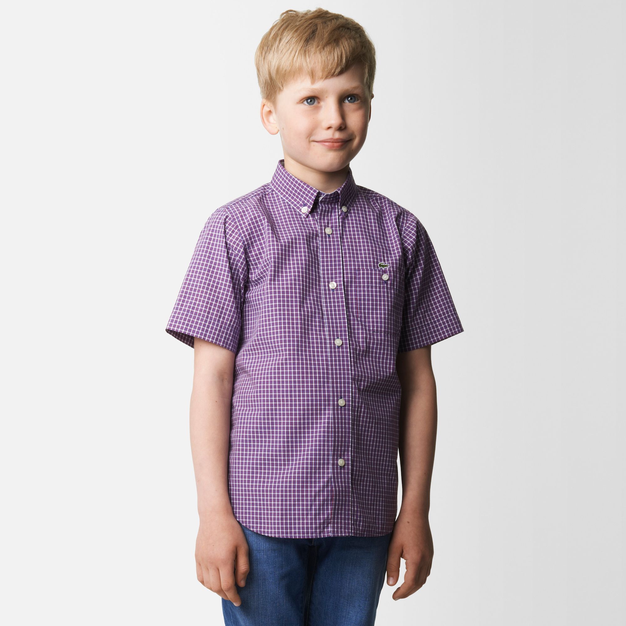 Lacoste Check shirt Boy