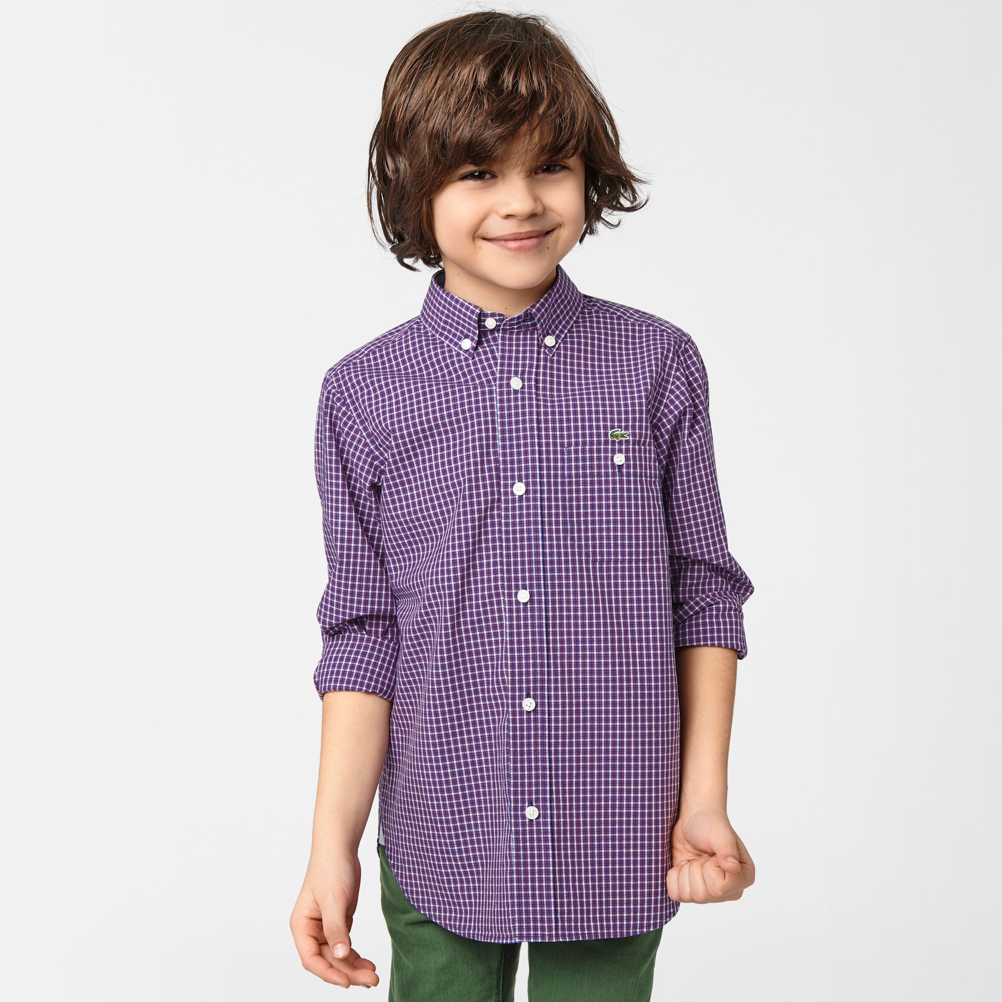 Lacoste Check shirt Boy
