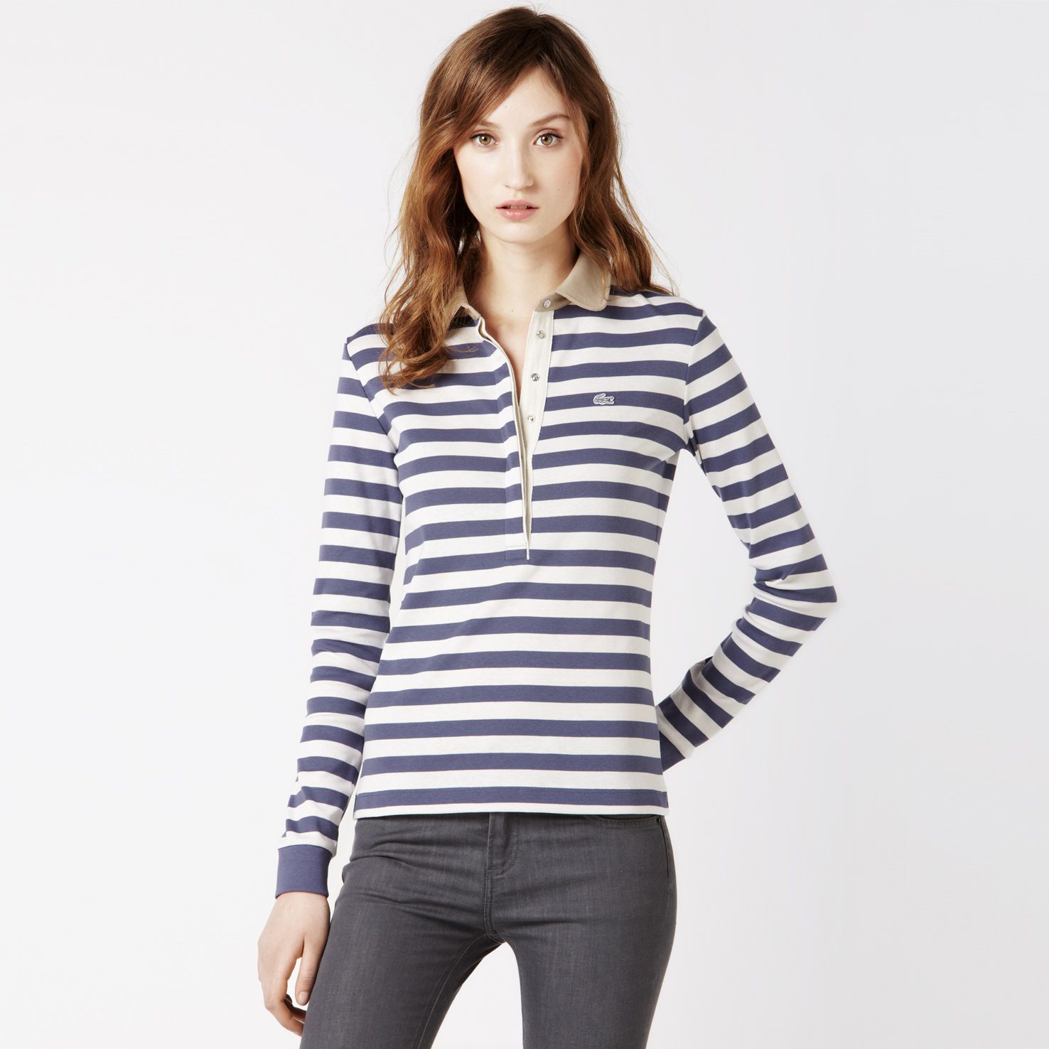 Classic fit Striped Lacoste Polo