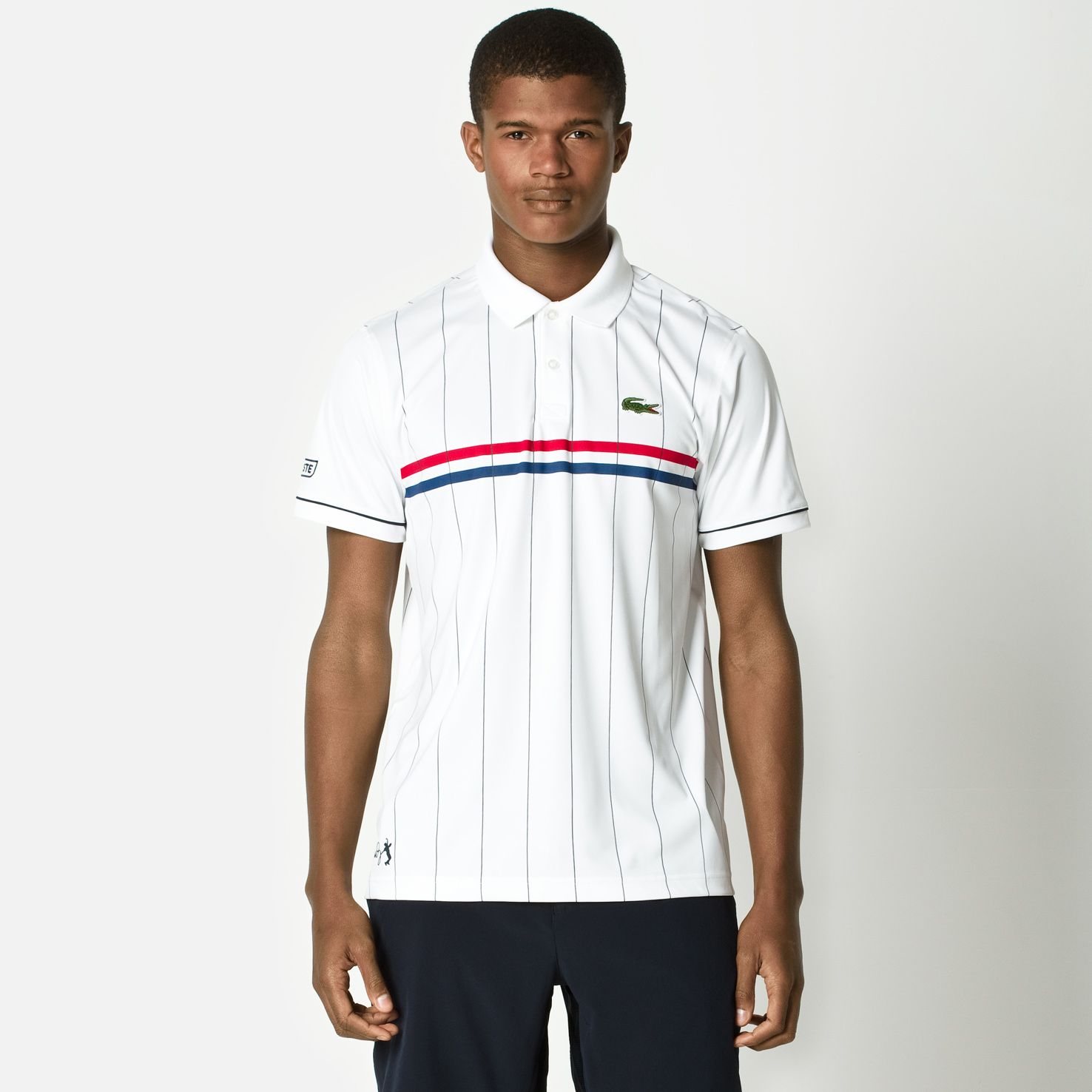  Lacoste Andy Roddick Sport striped polo Men