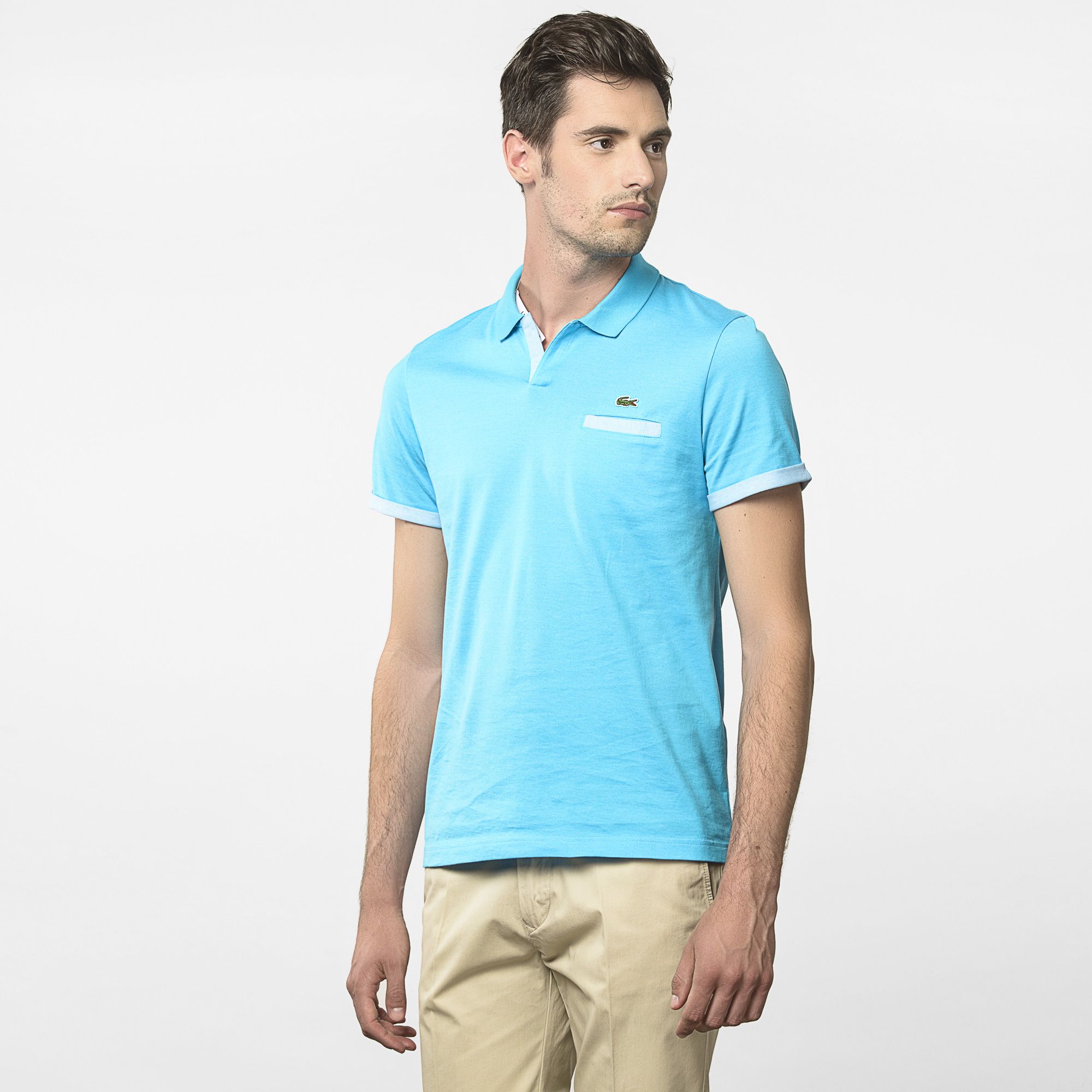  Lacoste slim fit Polo mit Haifischkragen Herren