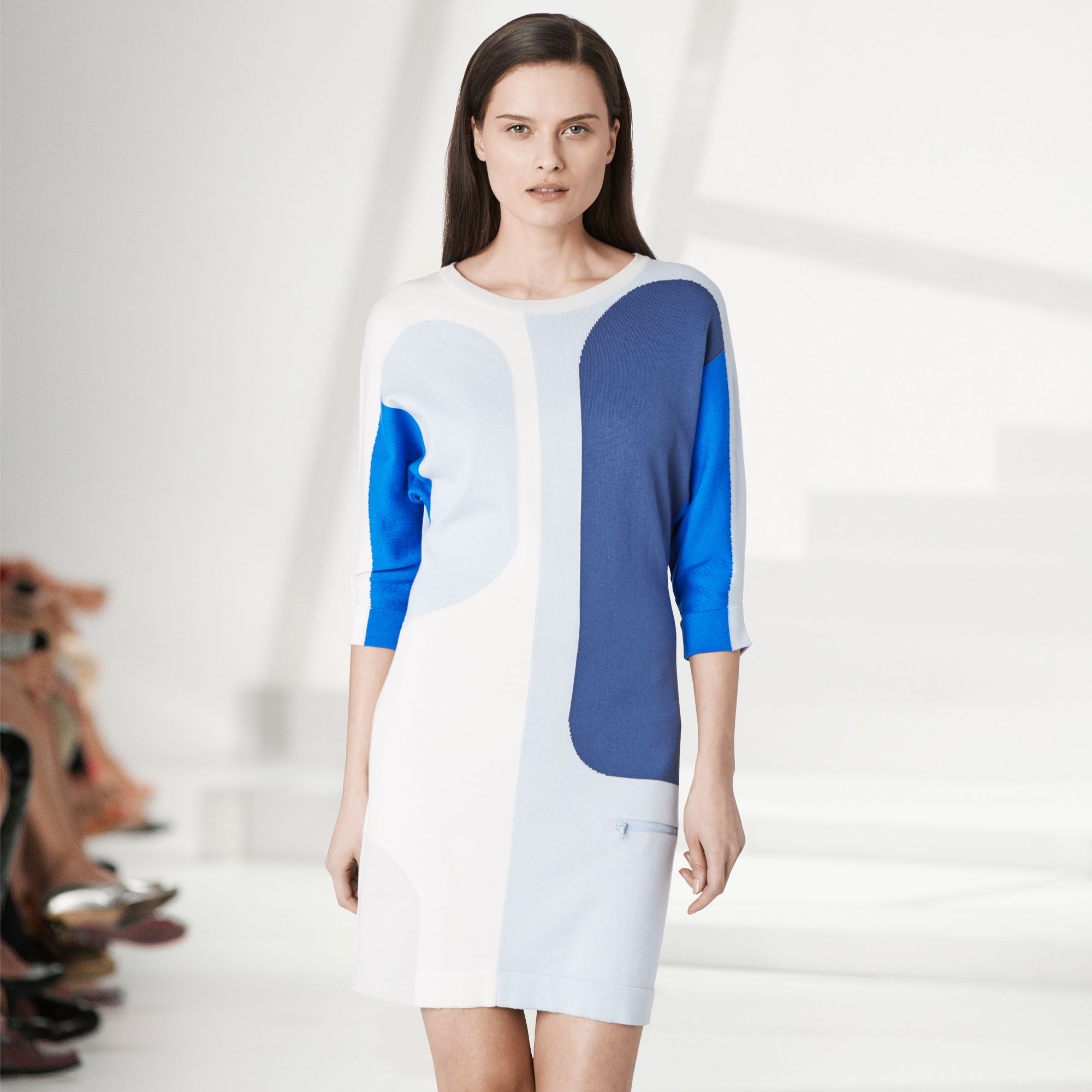 Lacoste Fashion Show multi-colour 3/4 sleeve dress Women