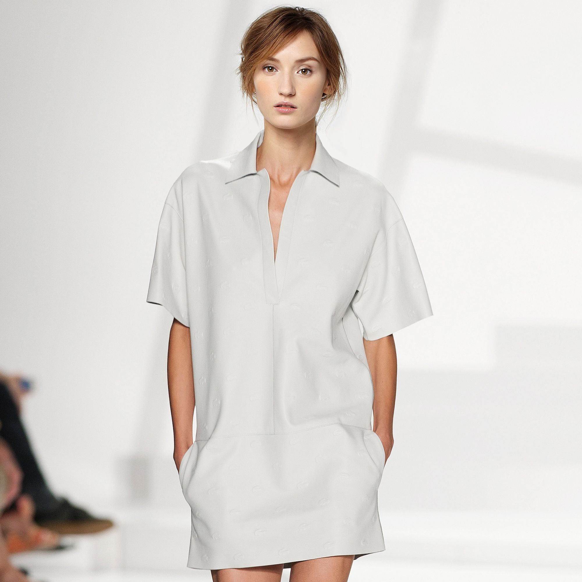 Lacoste Fashion Show leather dress Women