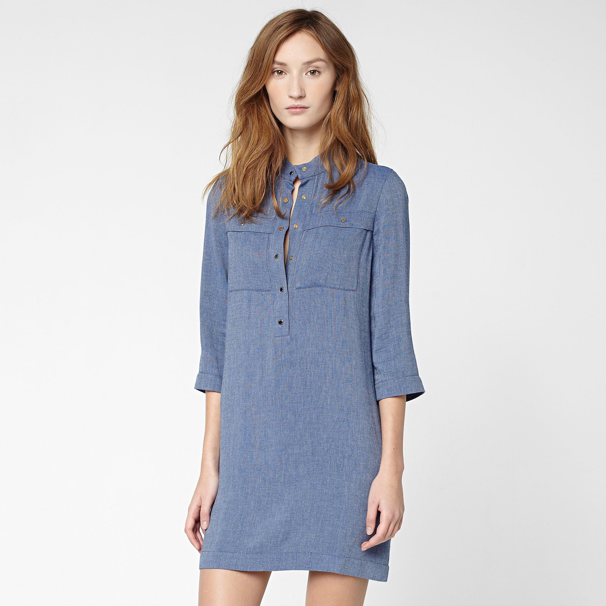 Lacoste 3/4 sleeve shirt dress Women