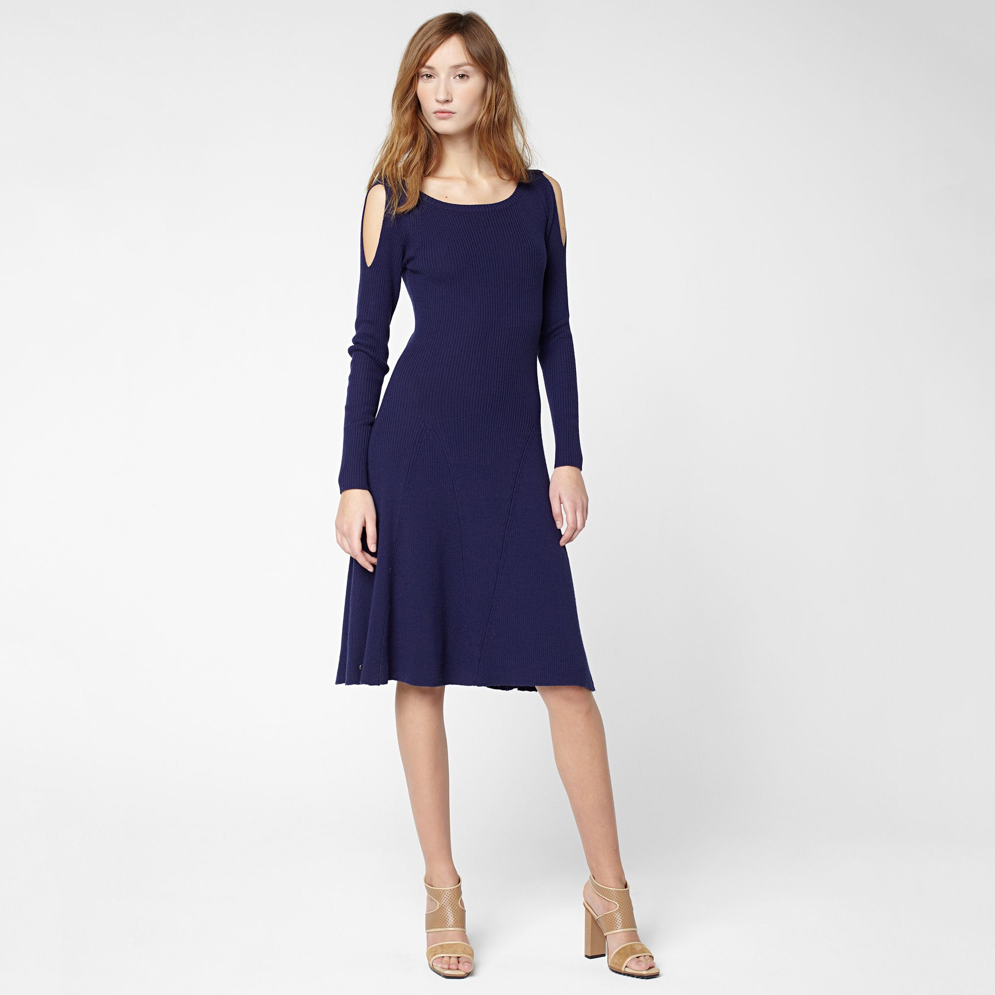 Lacoste Wool dress with bare shoulders Women