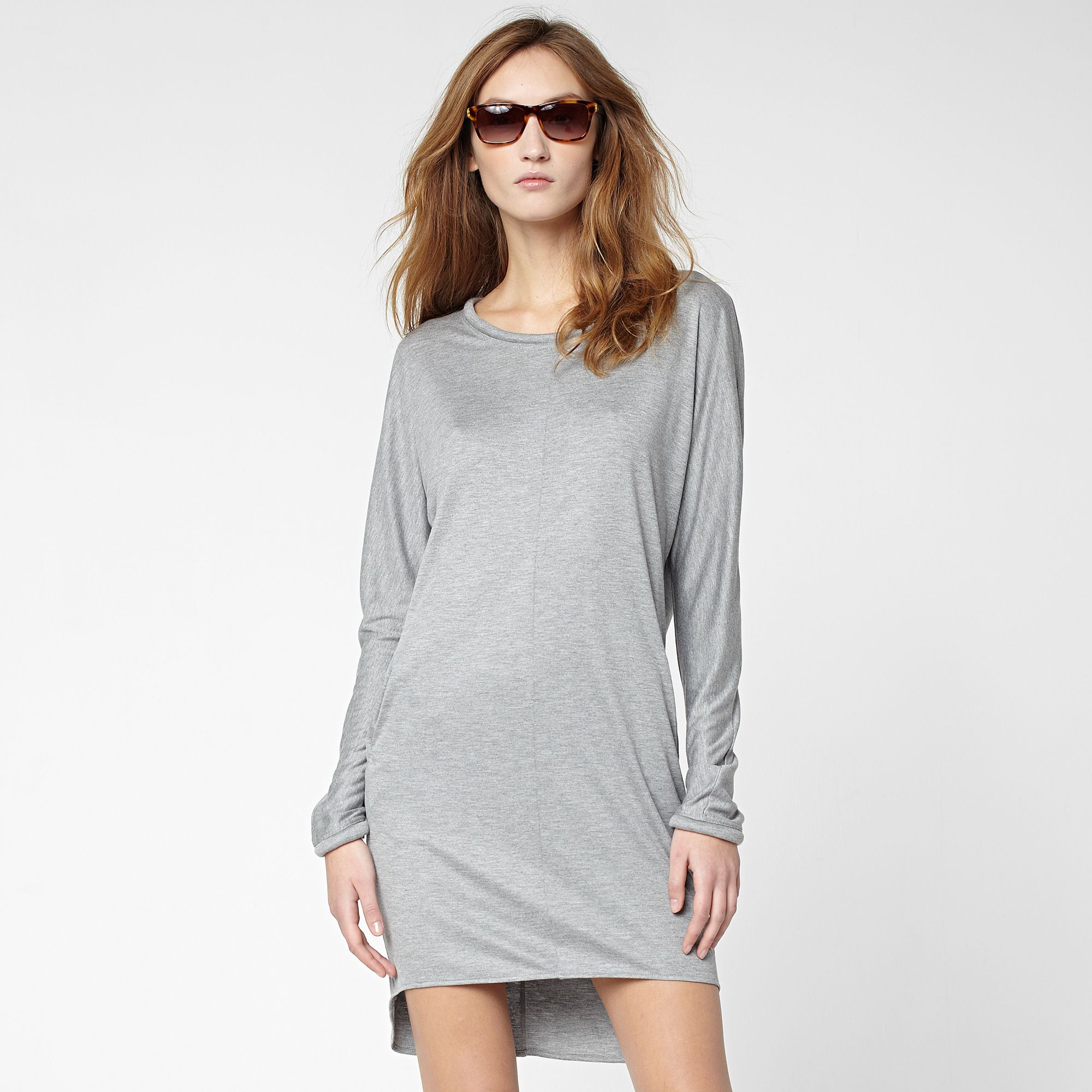Lacoste Long sleeved fluid dress with pockets Women